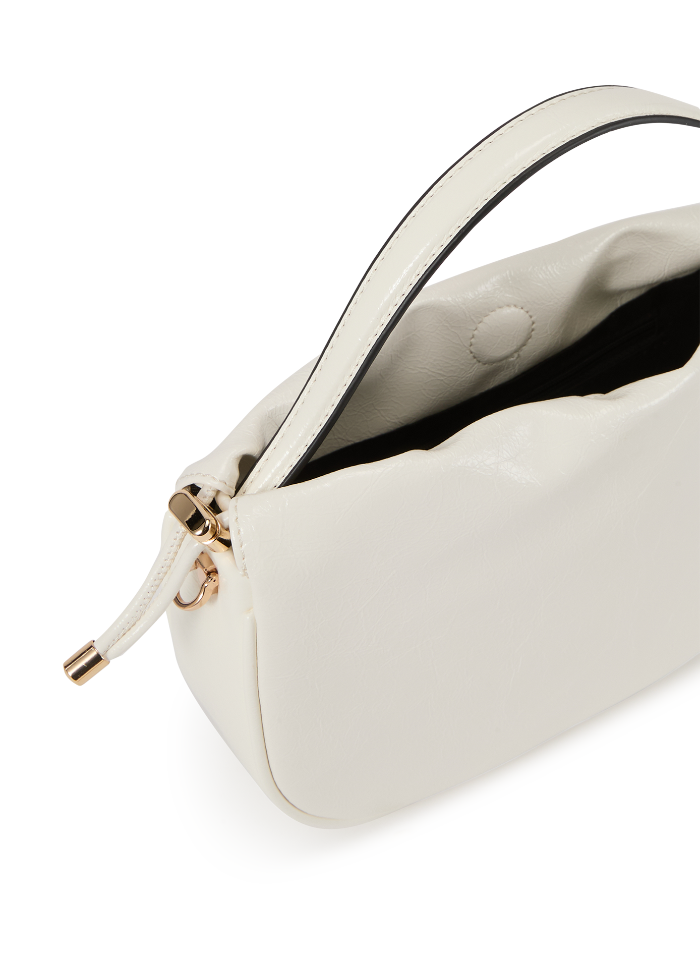 Small solid color handbag Beige
