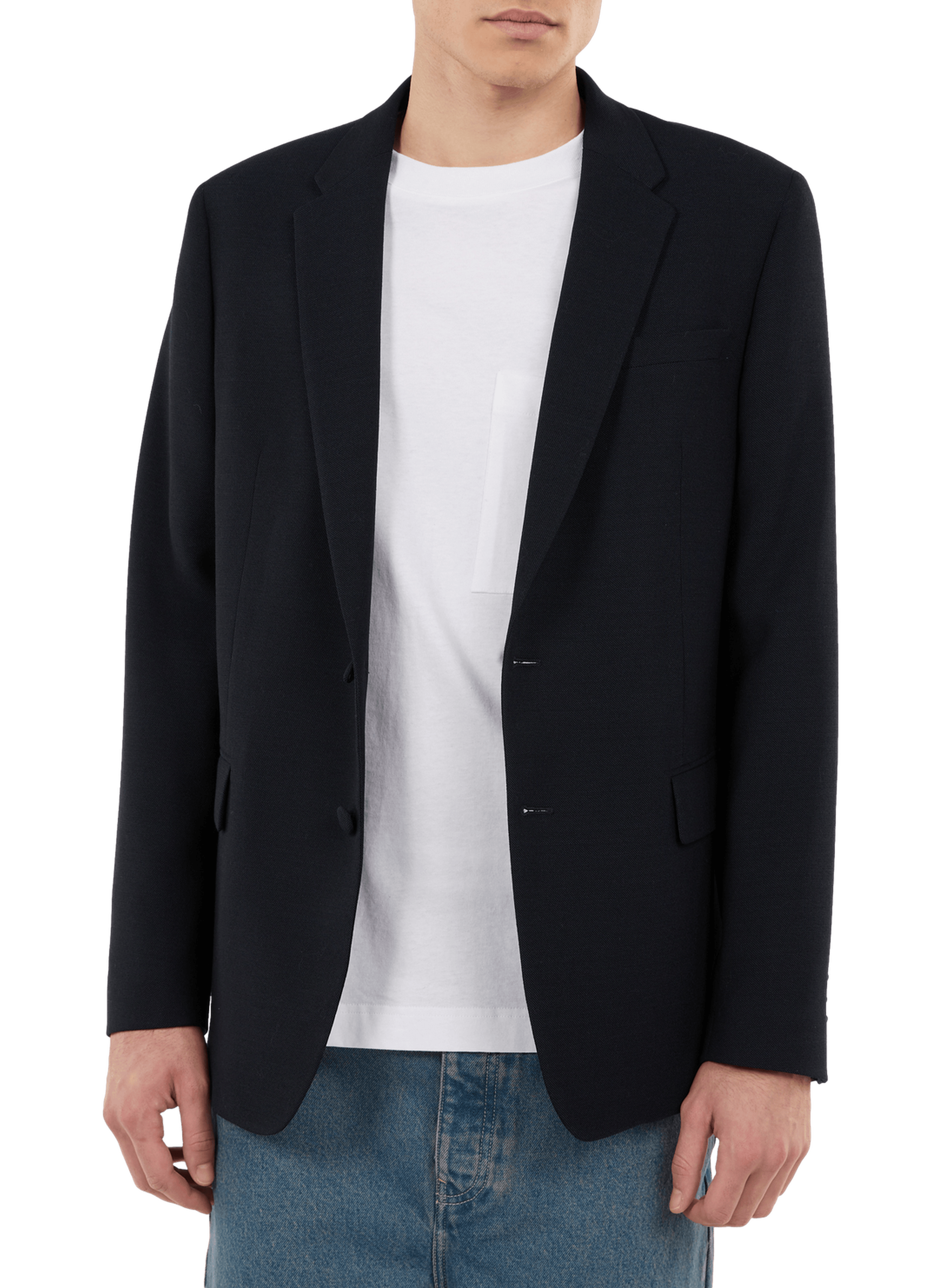 Veste de blazer DLazer en laine SAISON 1865 Bleu