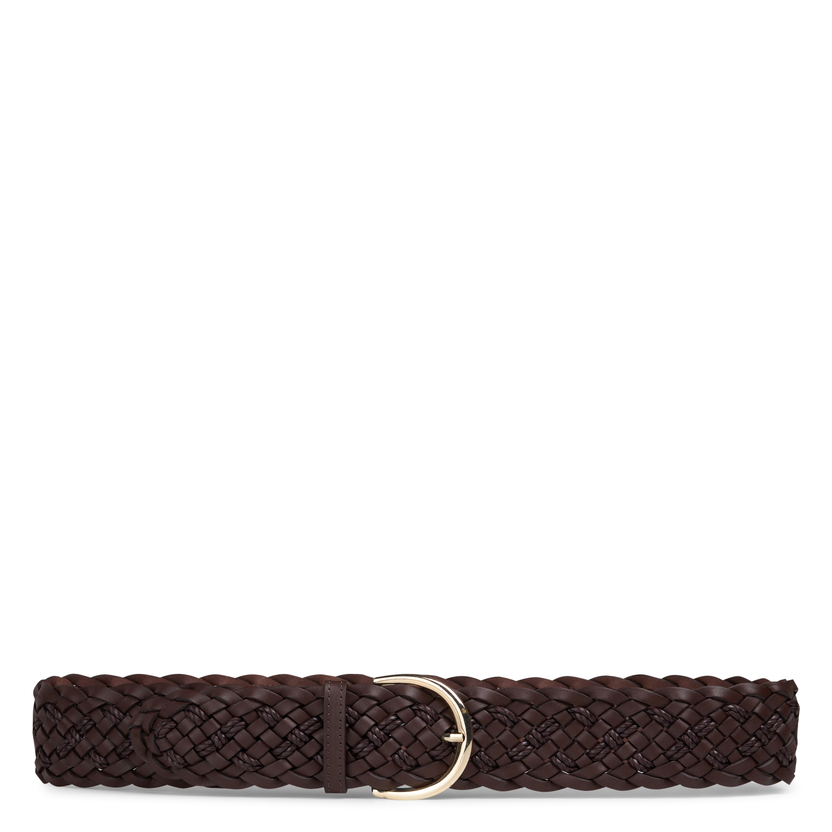 Ceinture en cuir tressé elie MAISON 123 Marron