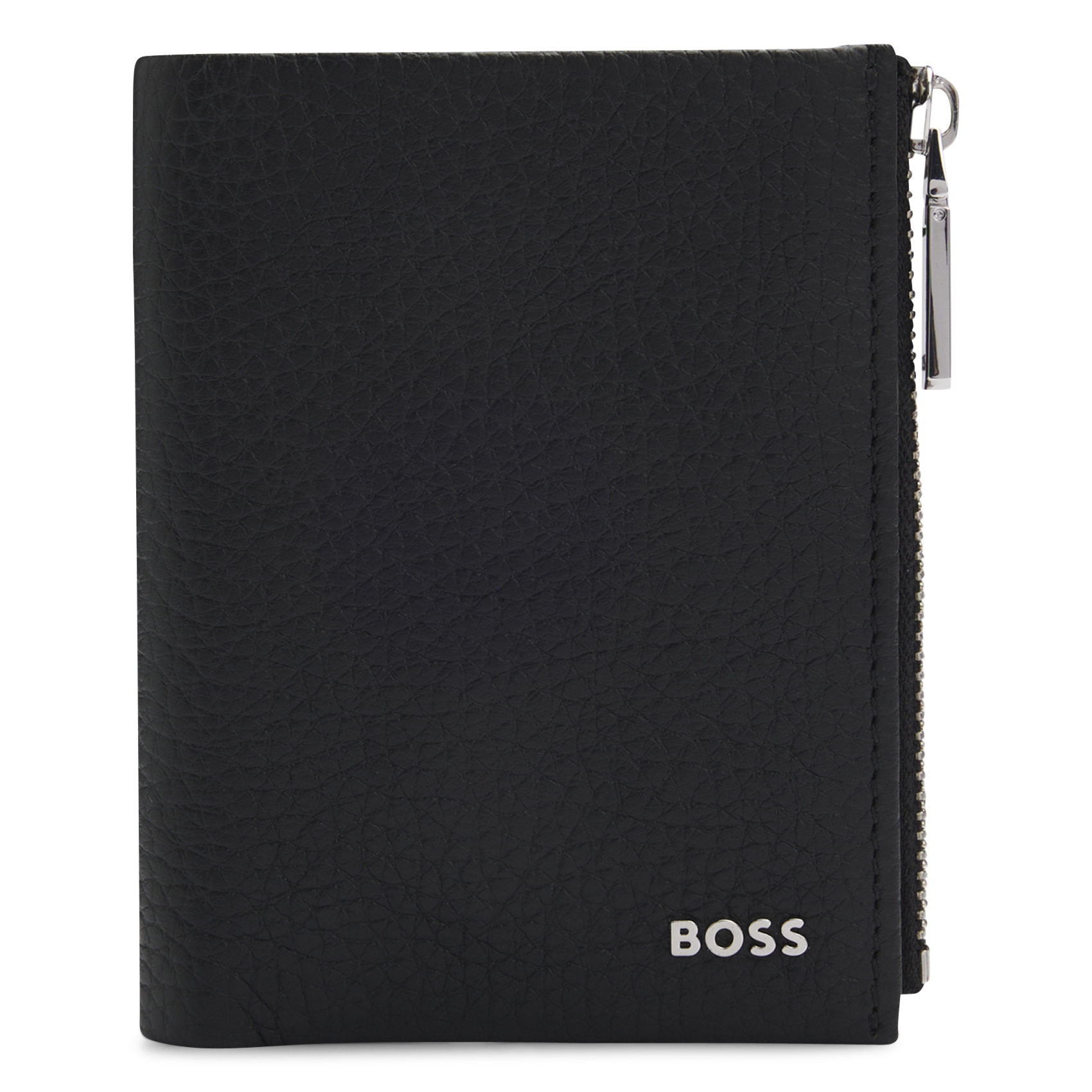 Portefeuille en cuir BOSS Noir