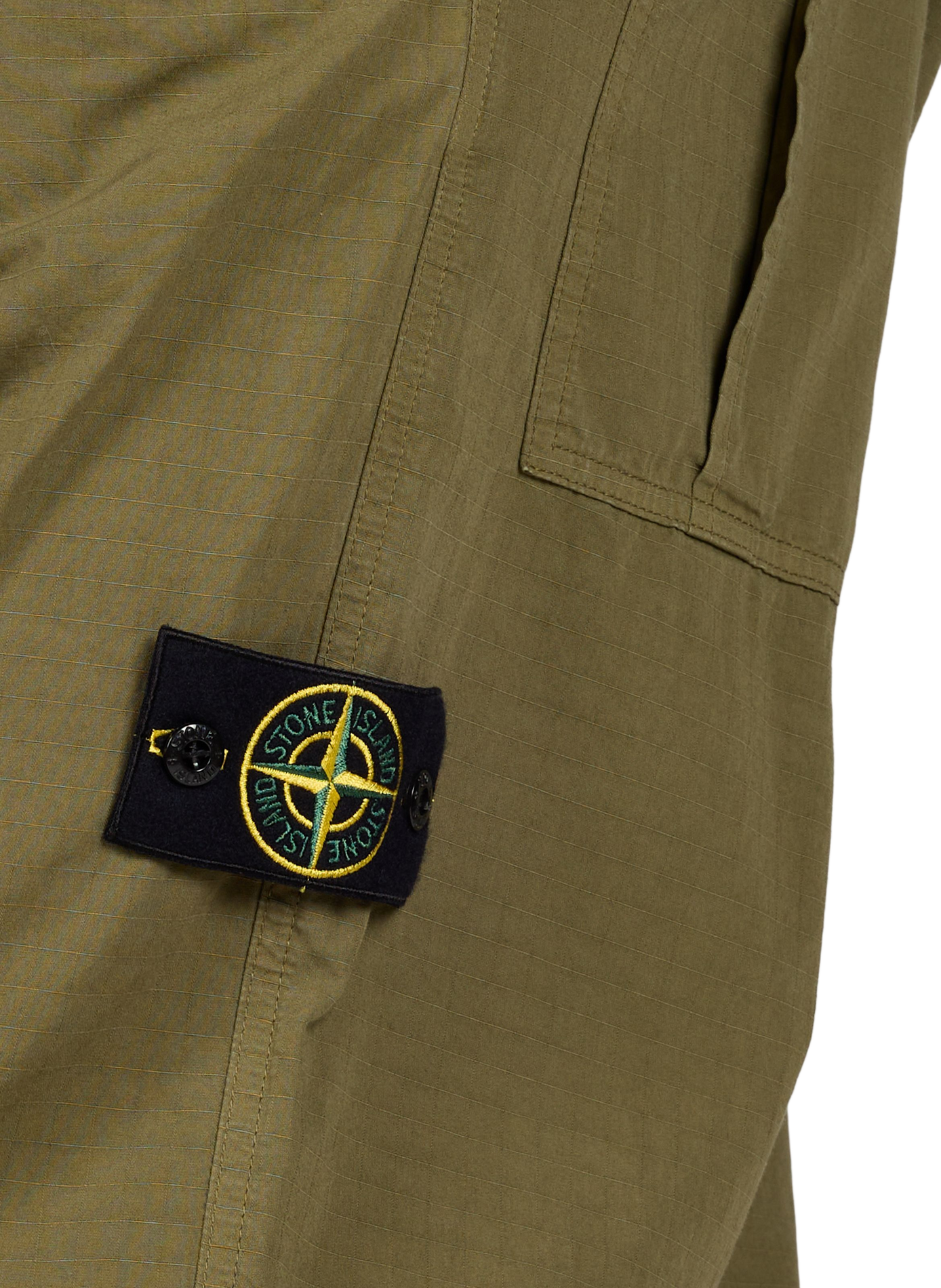 Pantalon en coton STONE ISLAND Kaki