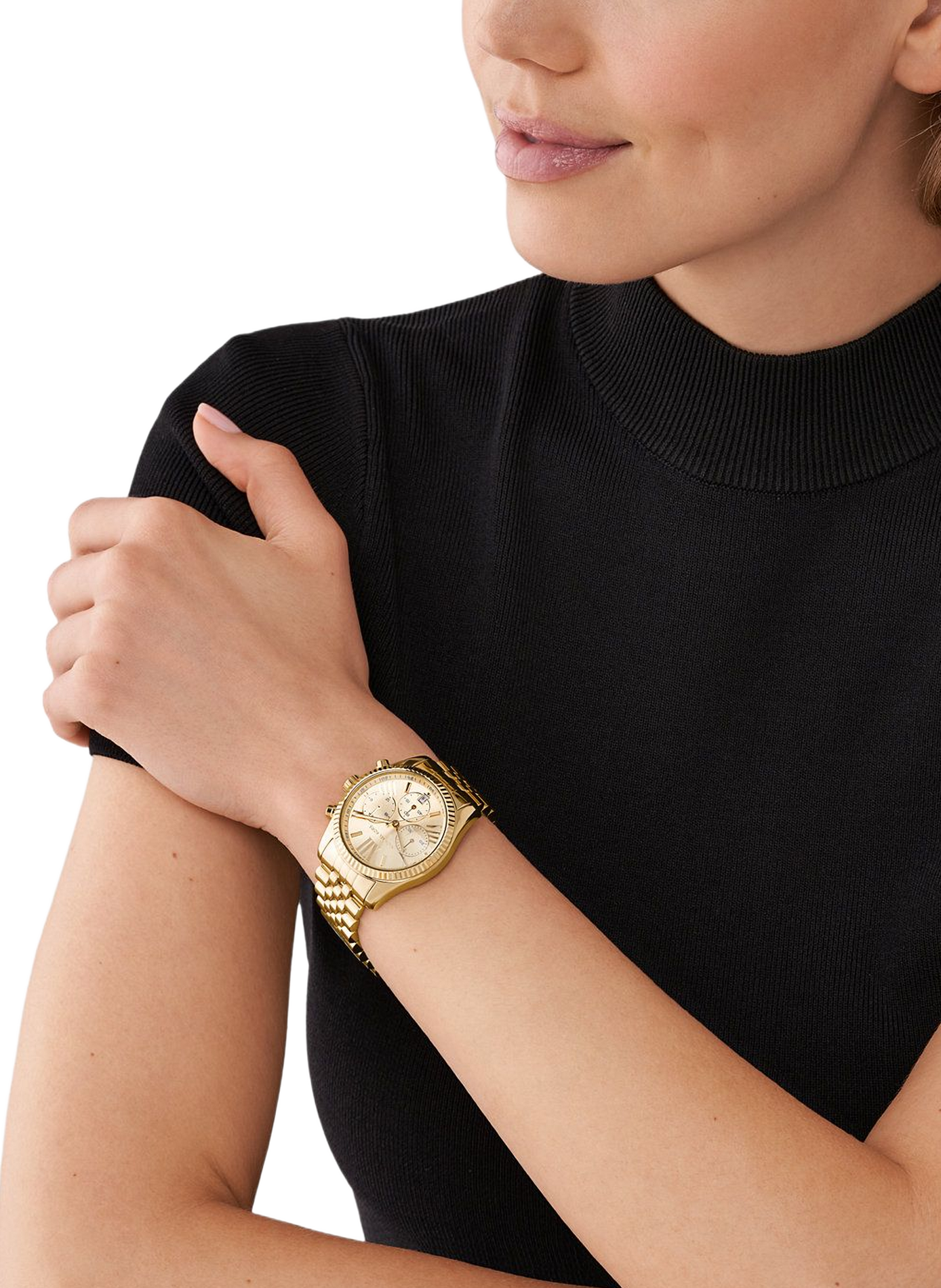 Montre quartz Lexington en acier inoxydable MICHAEL KORS MONTRES Doré