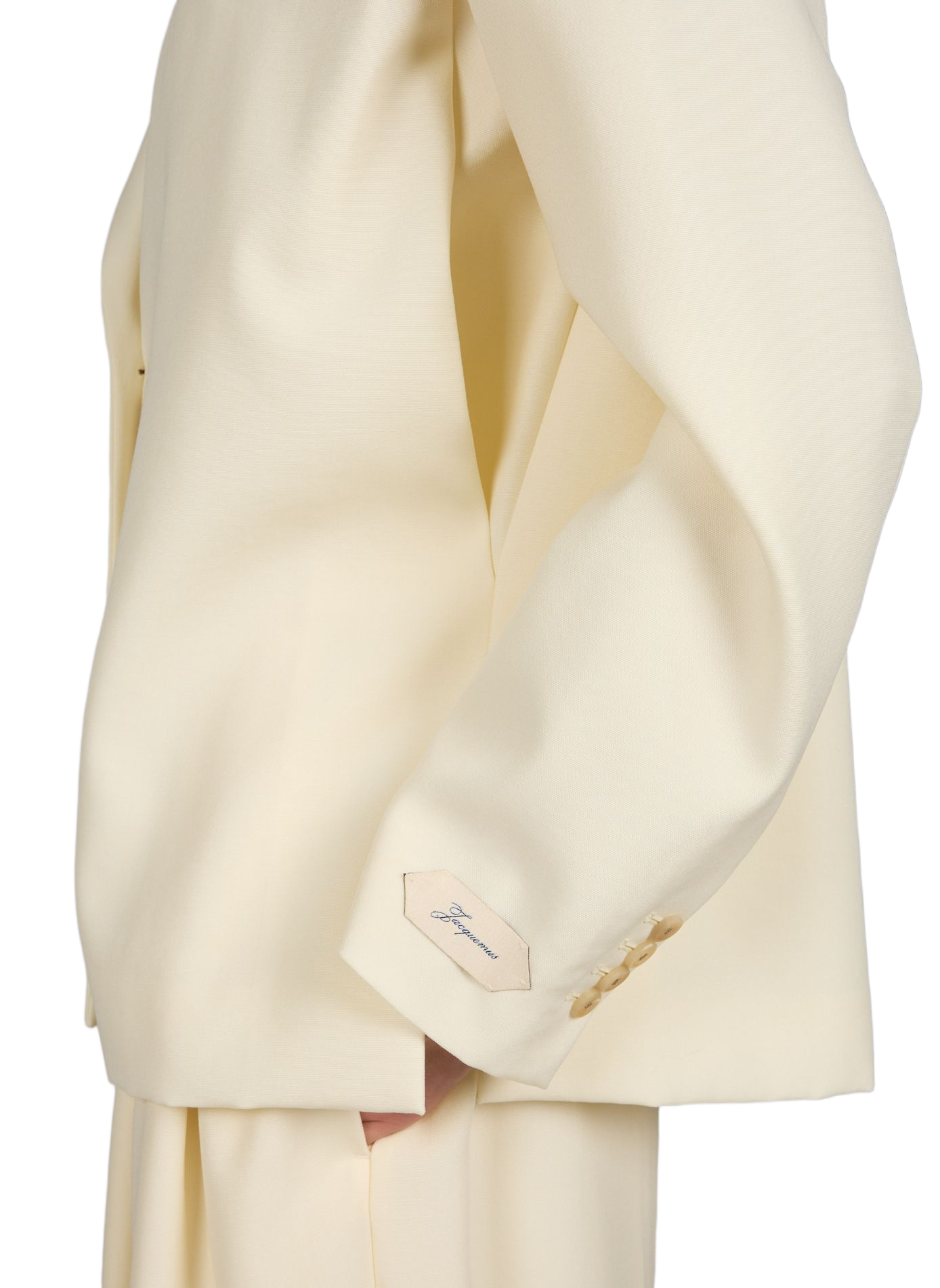 La veste Carrée en laine vierge JACQUEMUS Blanc