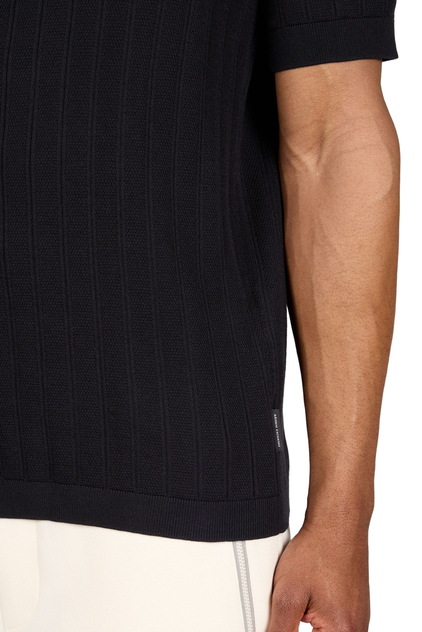 Short sleeve cotton polo shirt ARMANI EXCHANGE Blue