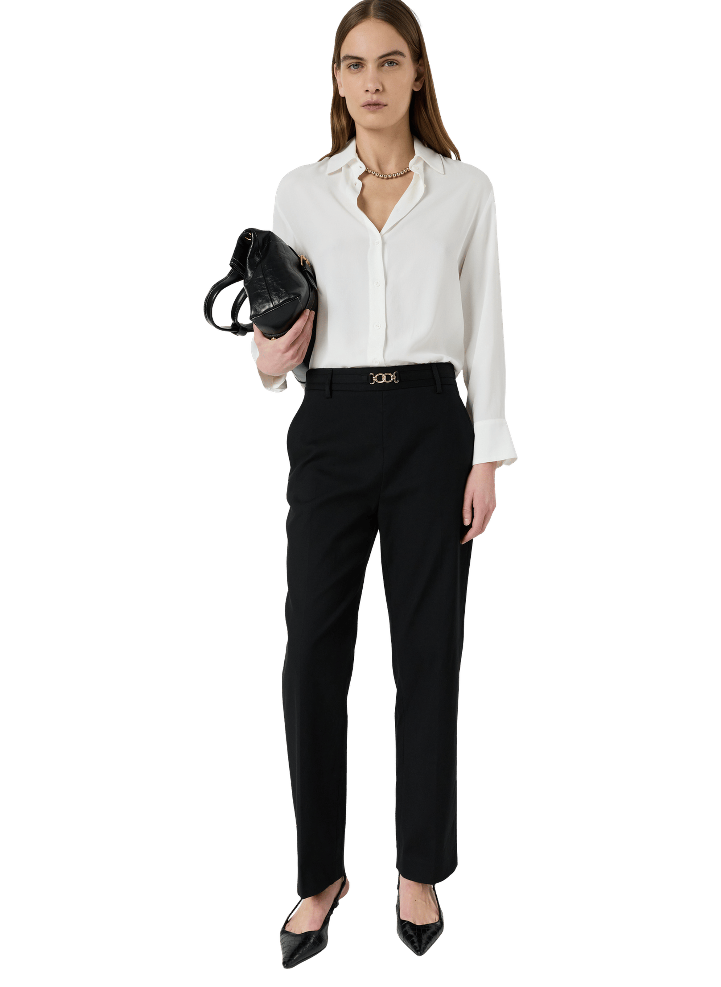 Pantalon 7/8 en coton - athea Noir