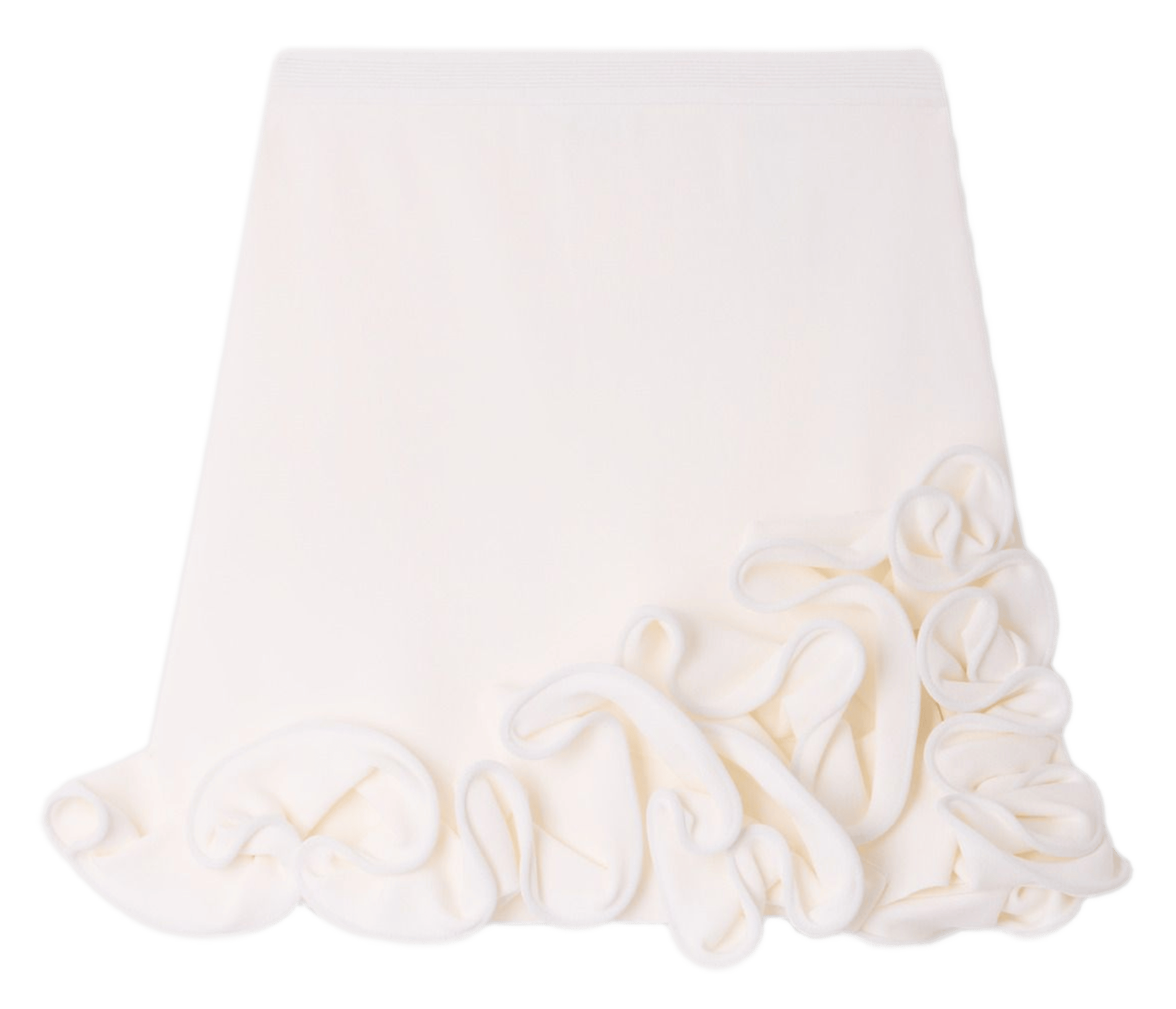 Jupe courte évasée SANDRO Blanc