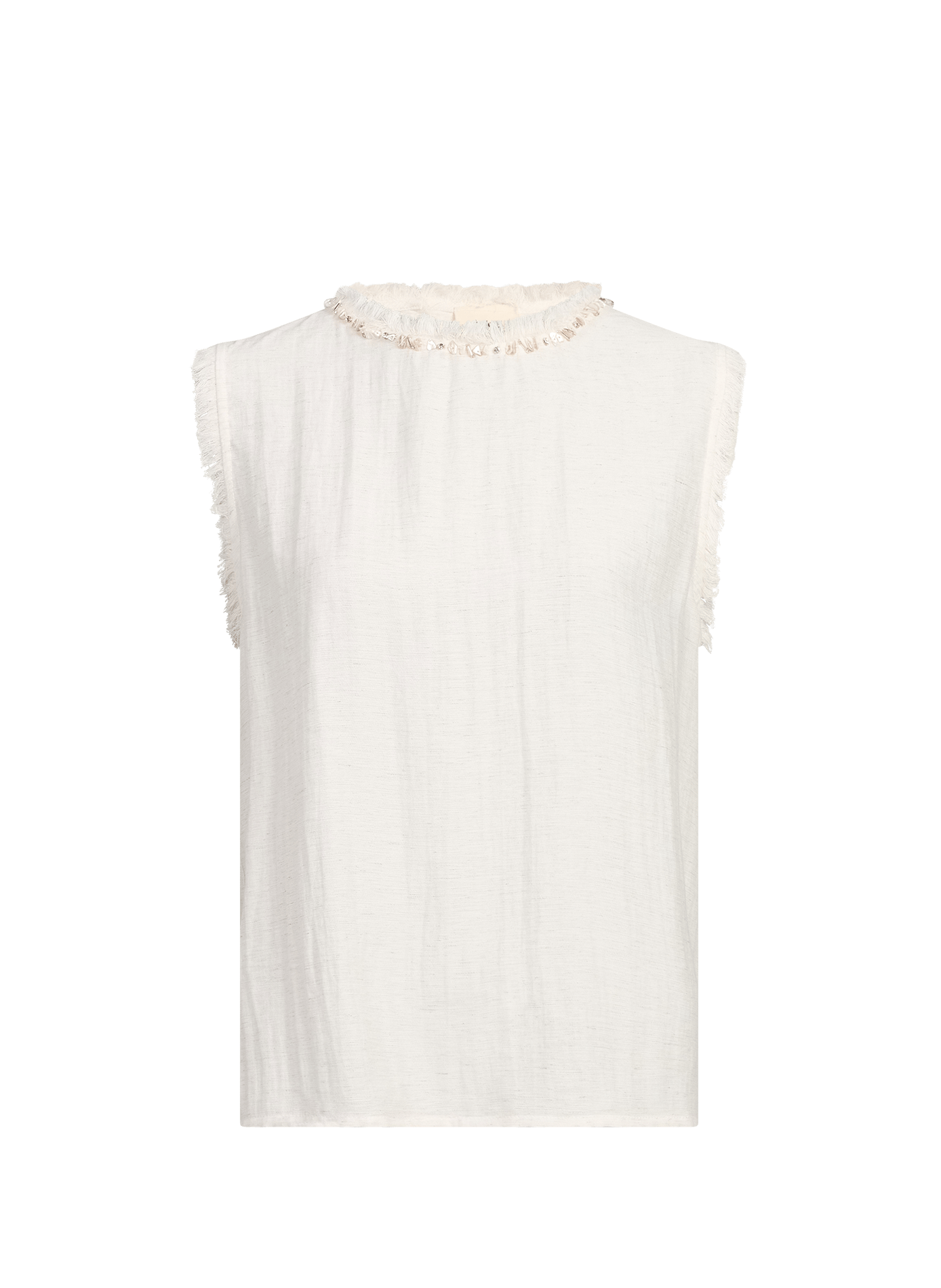 Sleeveless Lymera top with embroidery ARTLOVE Beige