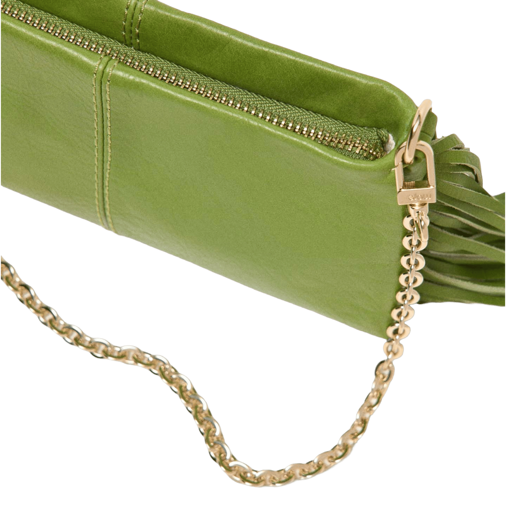 Sac baguette en cuir miss m pouch MAJE Vert