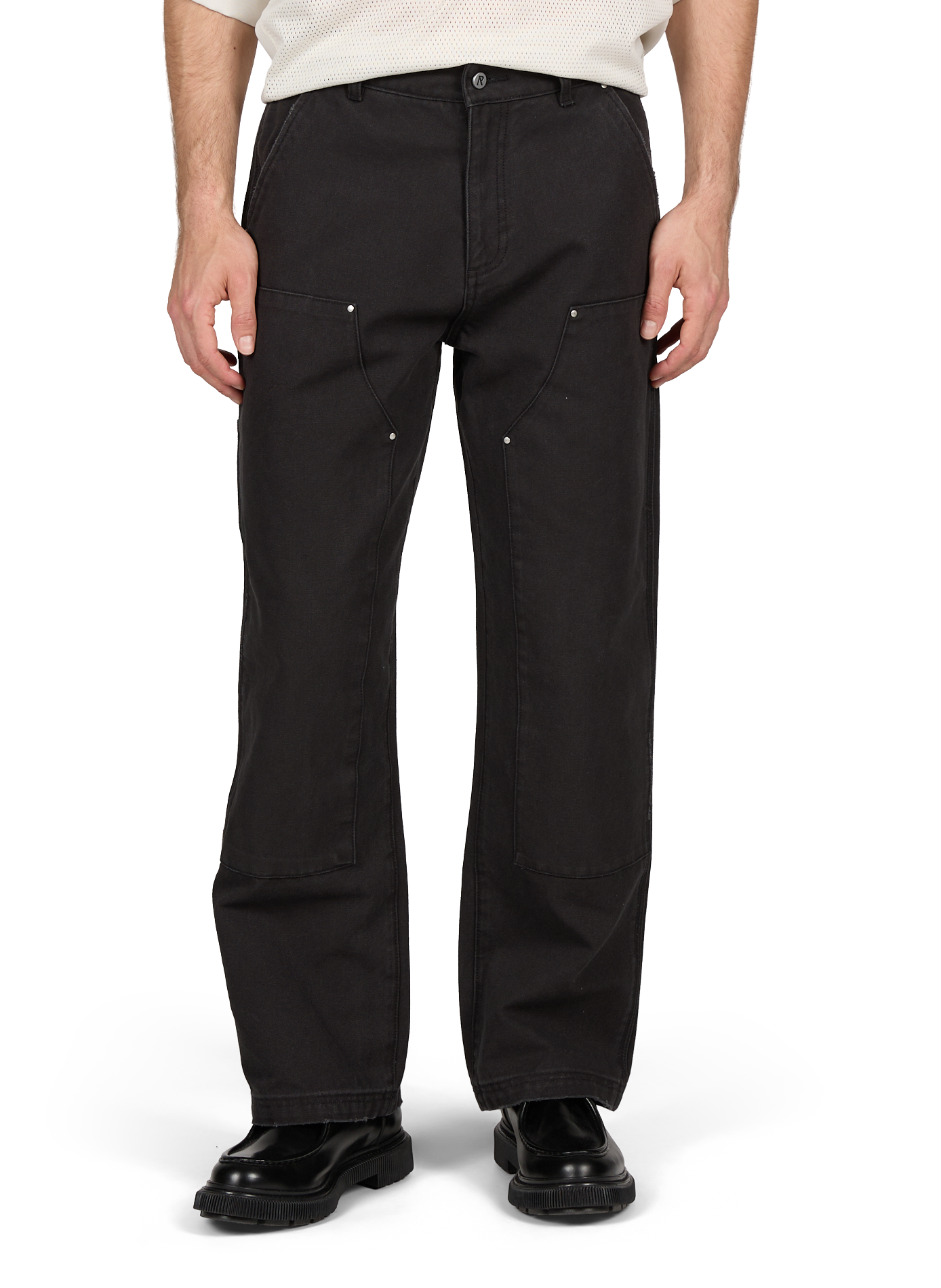 Jean droit en coton REPRESENT Noir