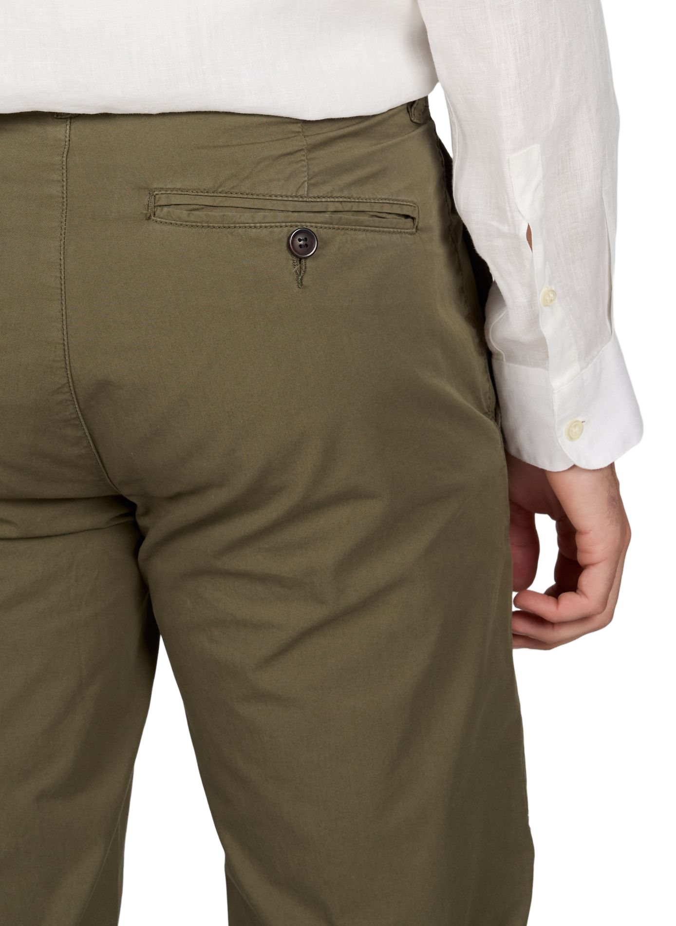 Semi-fitted Boston chino in lightweight cotton twill LAFAURIE Khaki