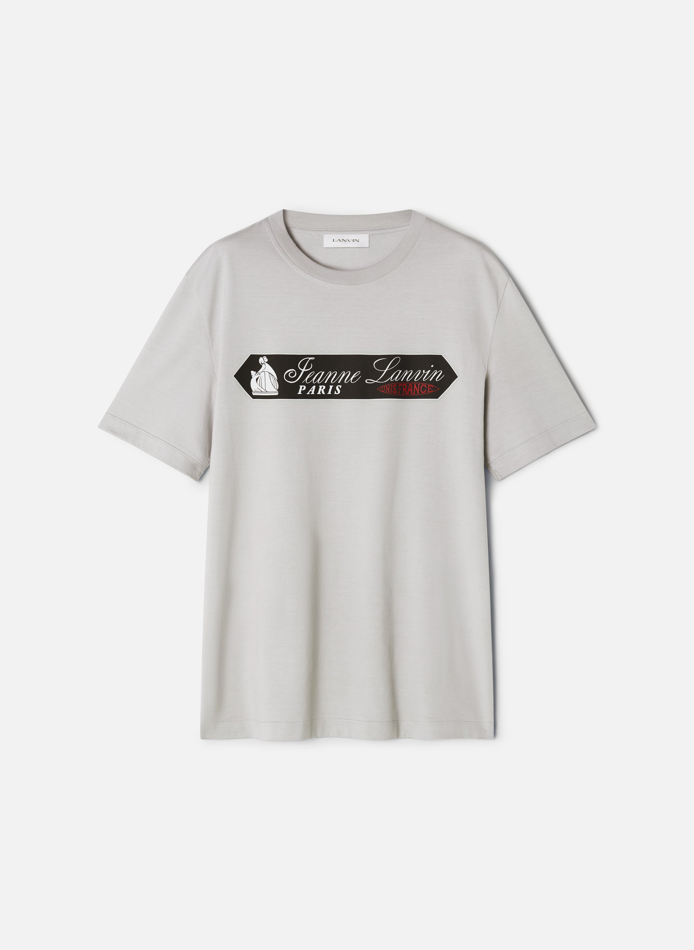T-shirt imprimé signature lanvin LANVIN Gris