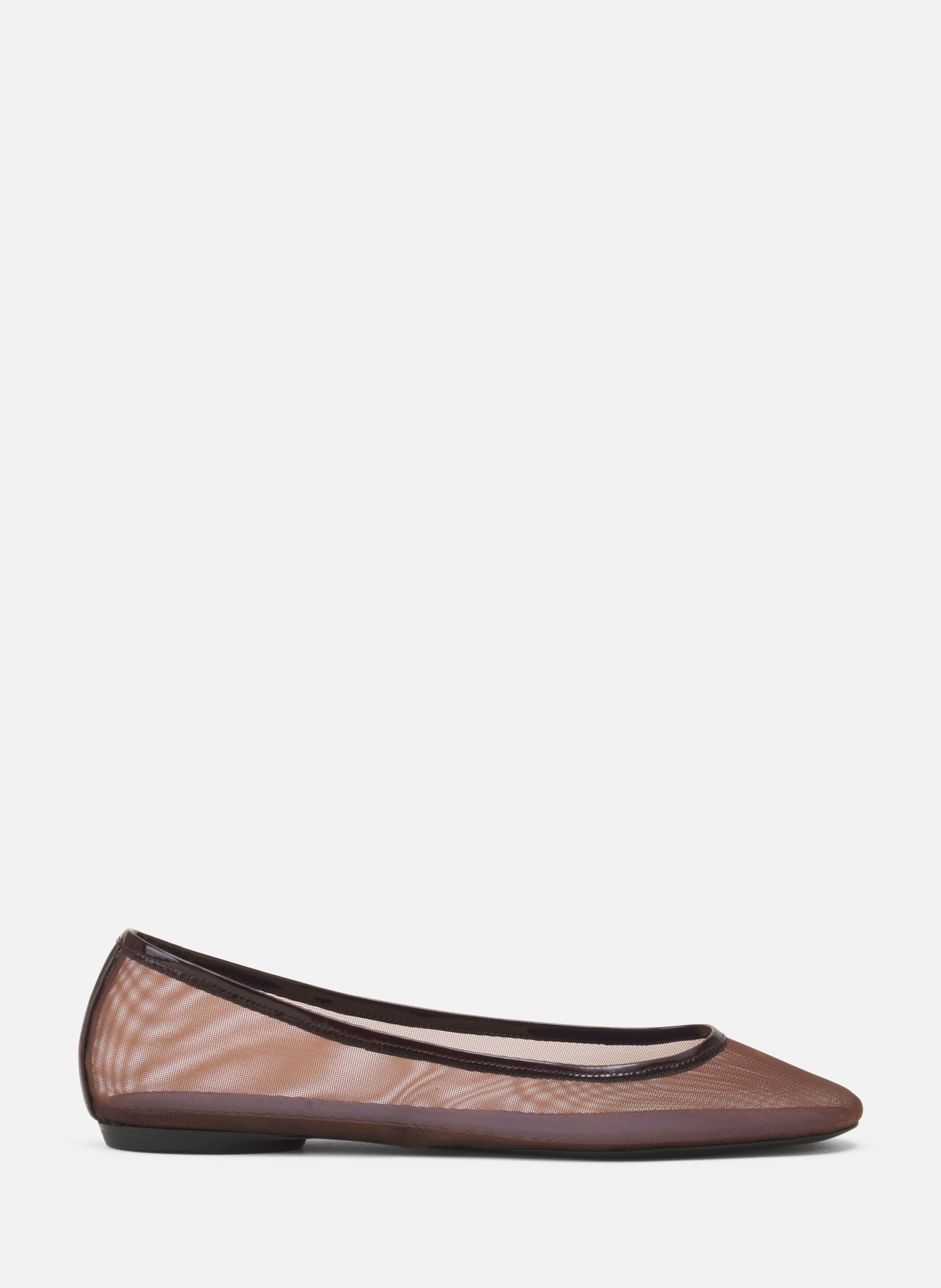 La ballerine en mesh LANVIN Marron
