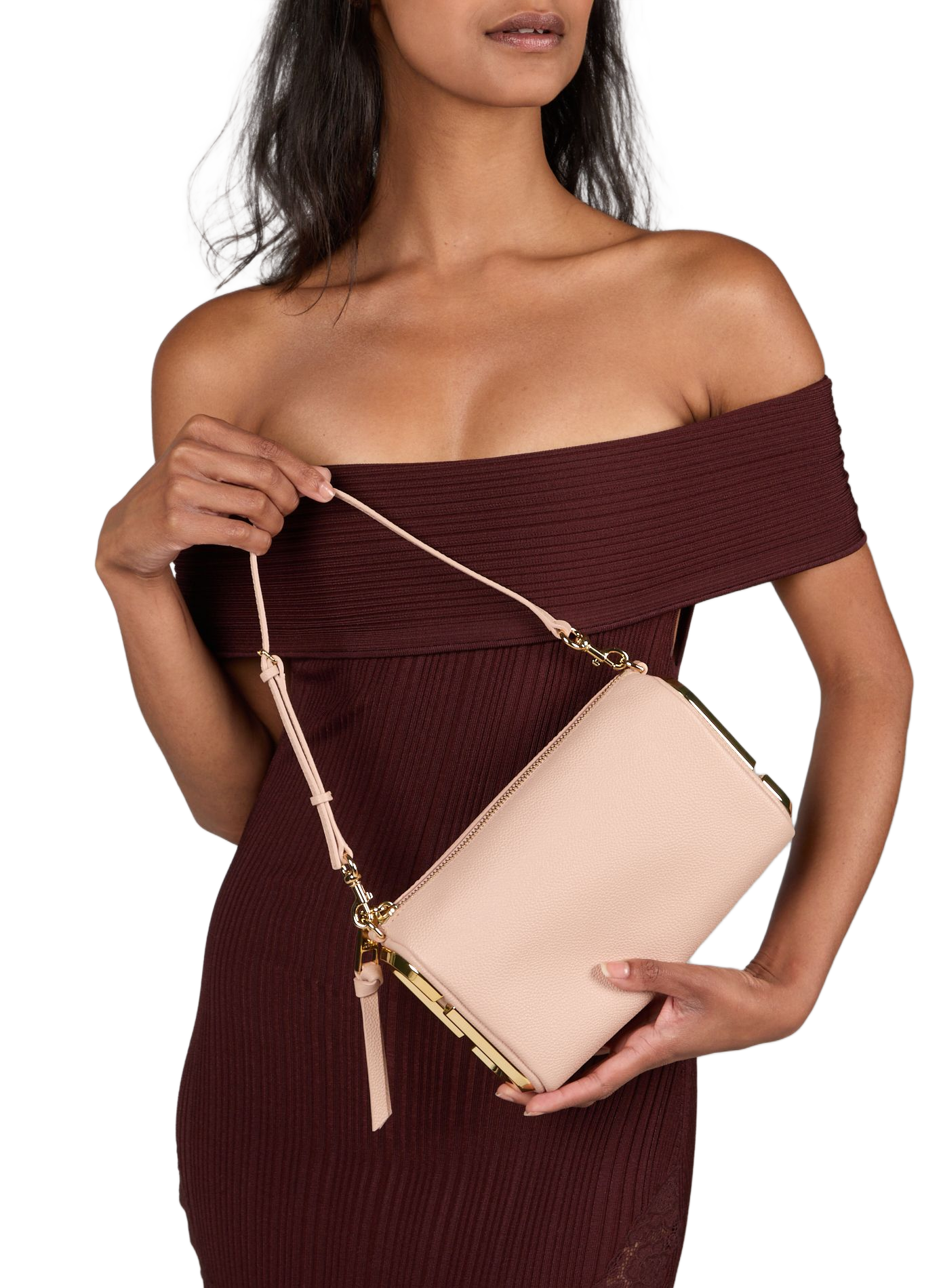 The Snapshot grained leather handbag MARC JACOBS Pink