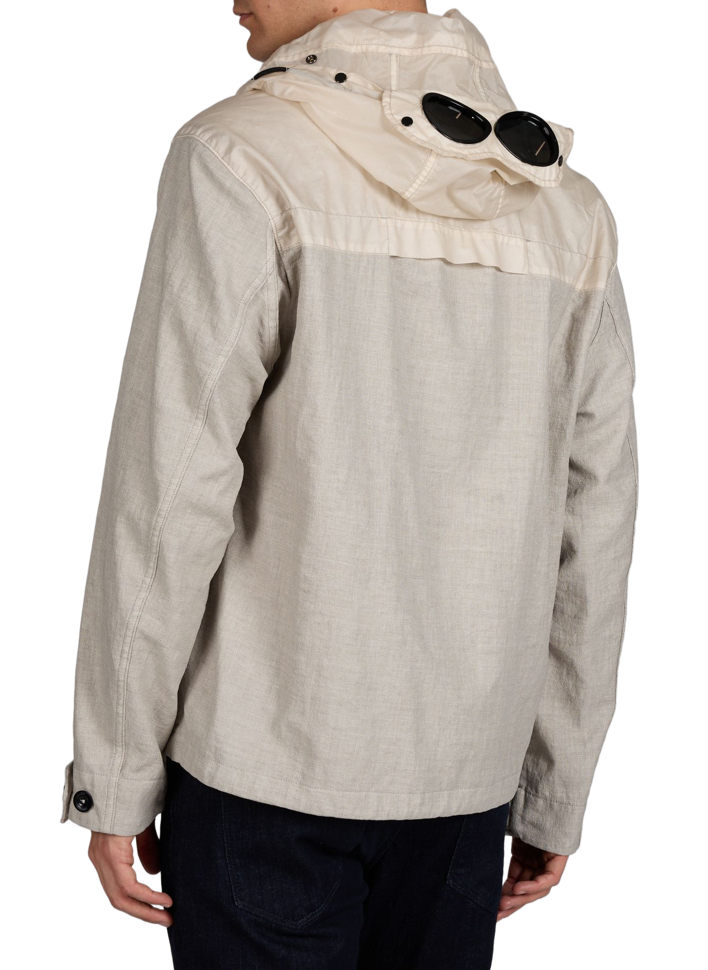 Zip-up jacket with removable hood CP COMPANY Grey