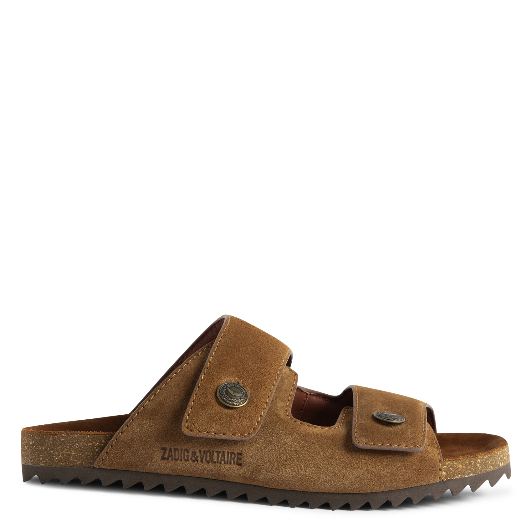 Mules plates en cuir santa fe ZADIG&VOLTAIRE Marron
