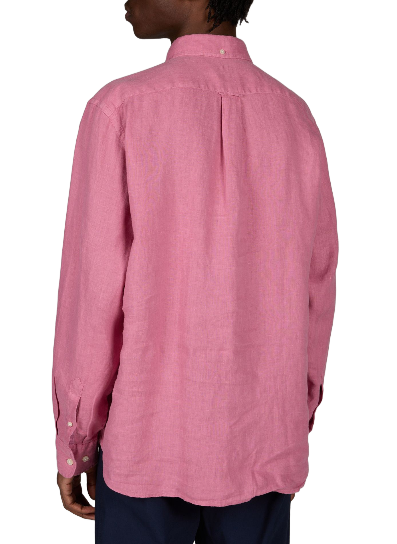 Shirt with American collar in linen FACONNABLE Red