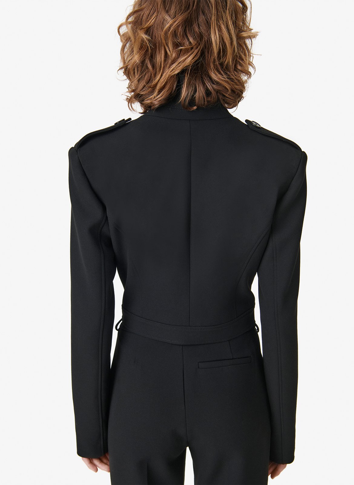Fitted high-neck jacket Mova IRO Black