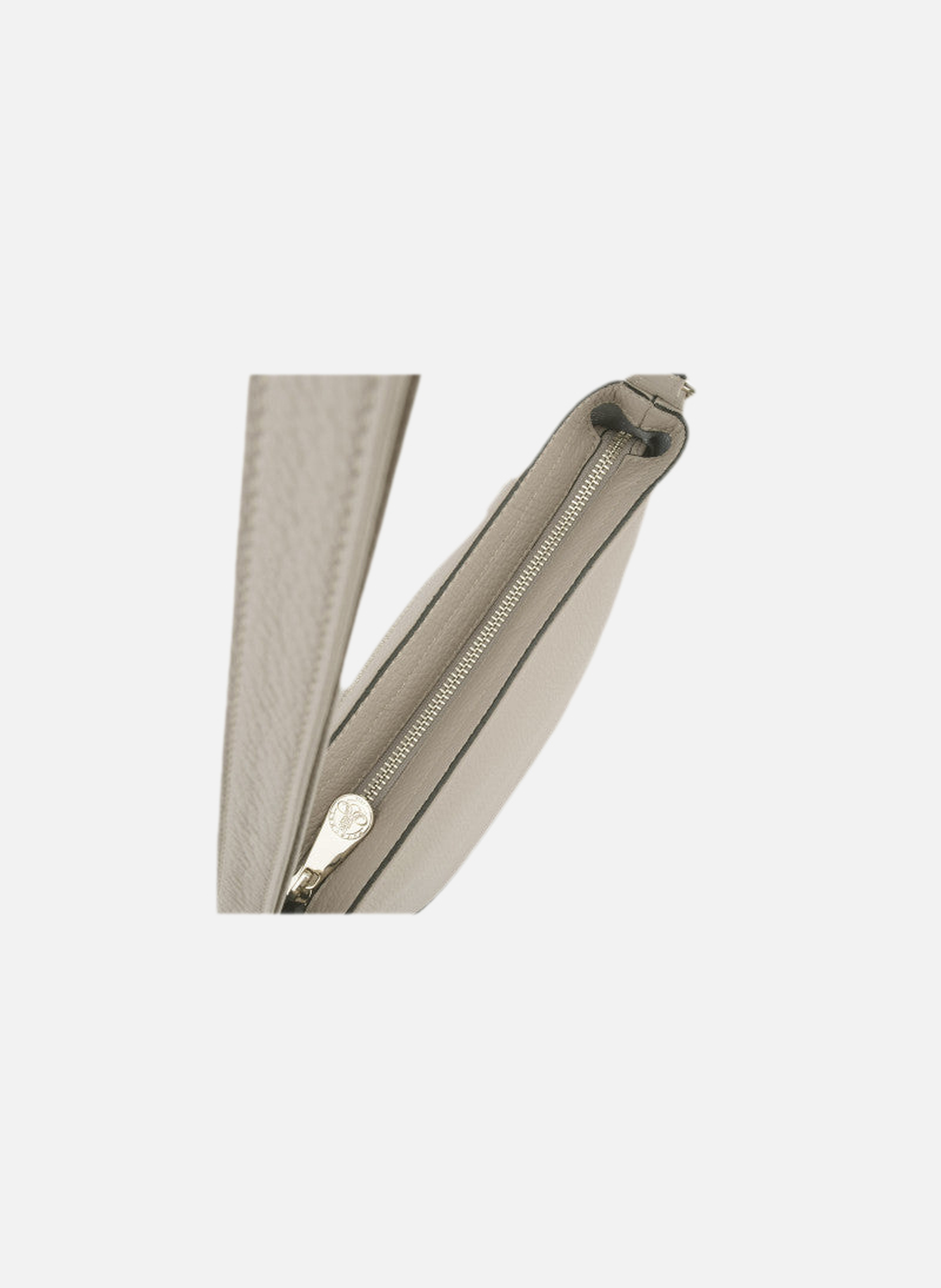110 magnet | sac porté croisé en cuir de veau grainé POURCHET Beige