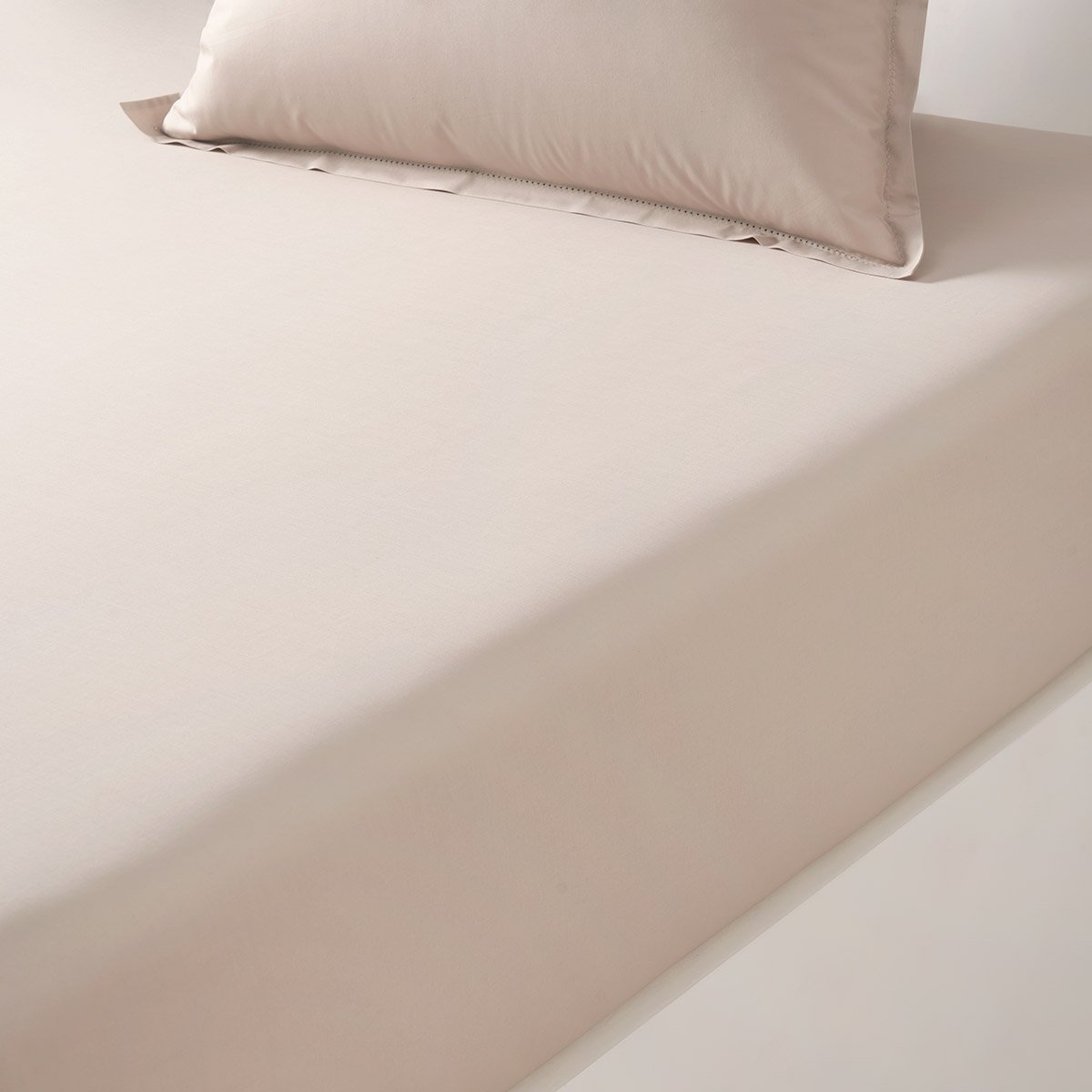 Drap housse en percale de coton, alcove DESFORGES Gris