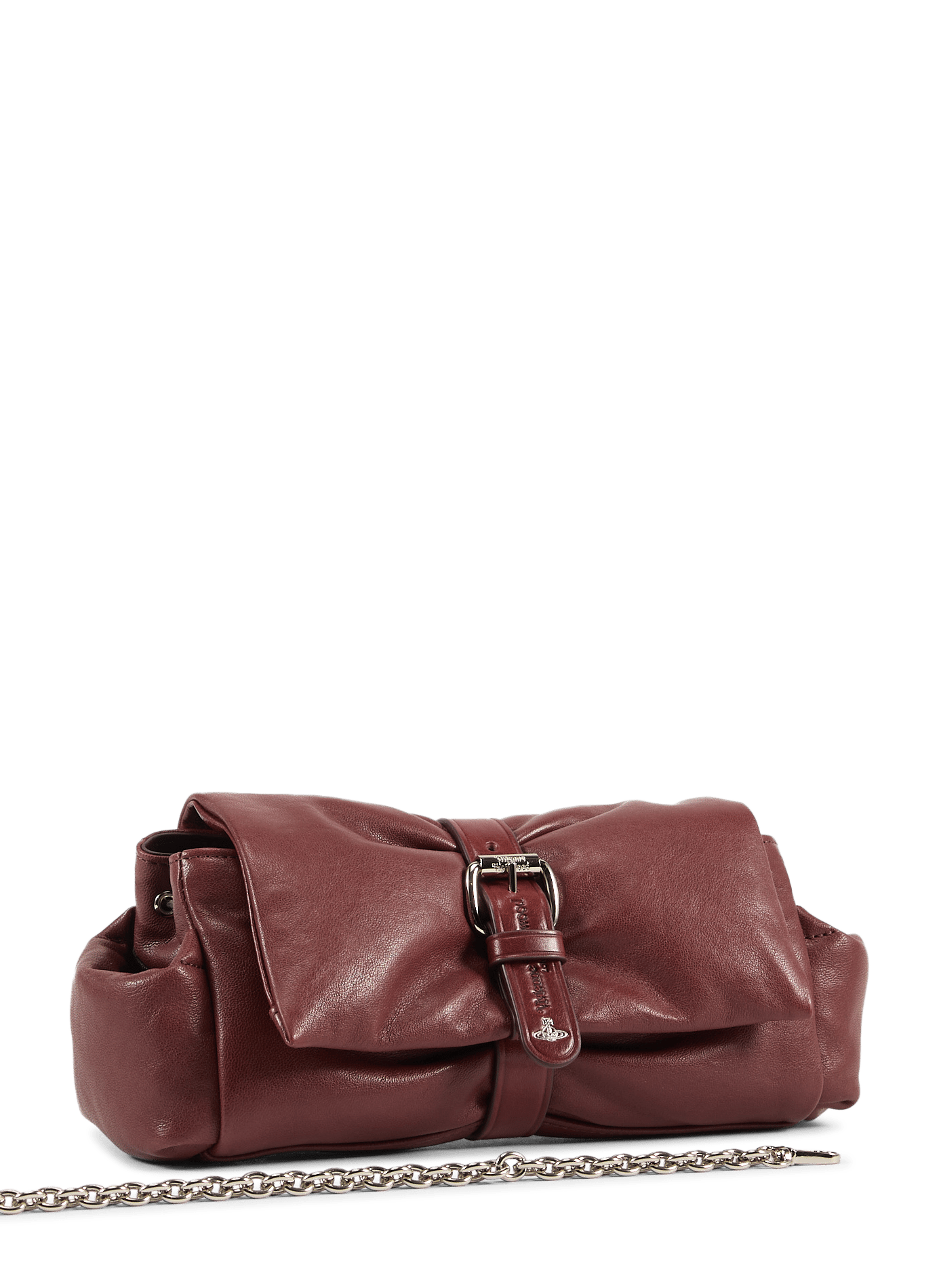 Sac bandoulière en cuir VIVIENNE WESTWOOD Marron