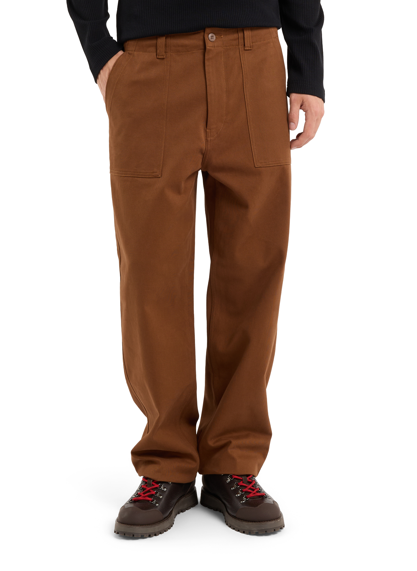 Pantalon large taille haute uni SAISON 1865 Beige