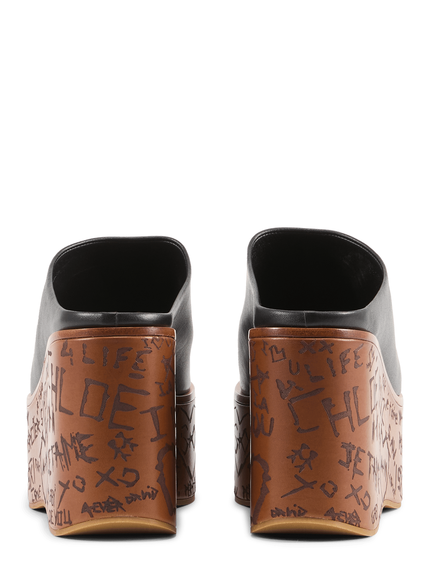 Maxime leather mules CHLOÉ Black