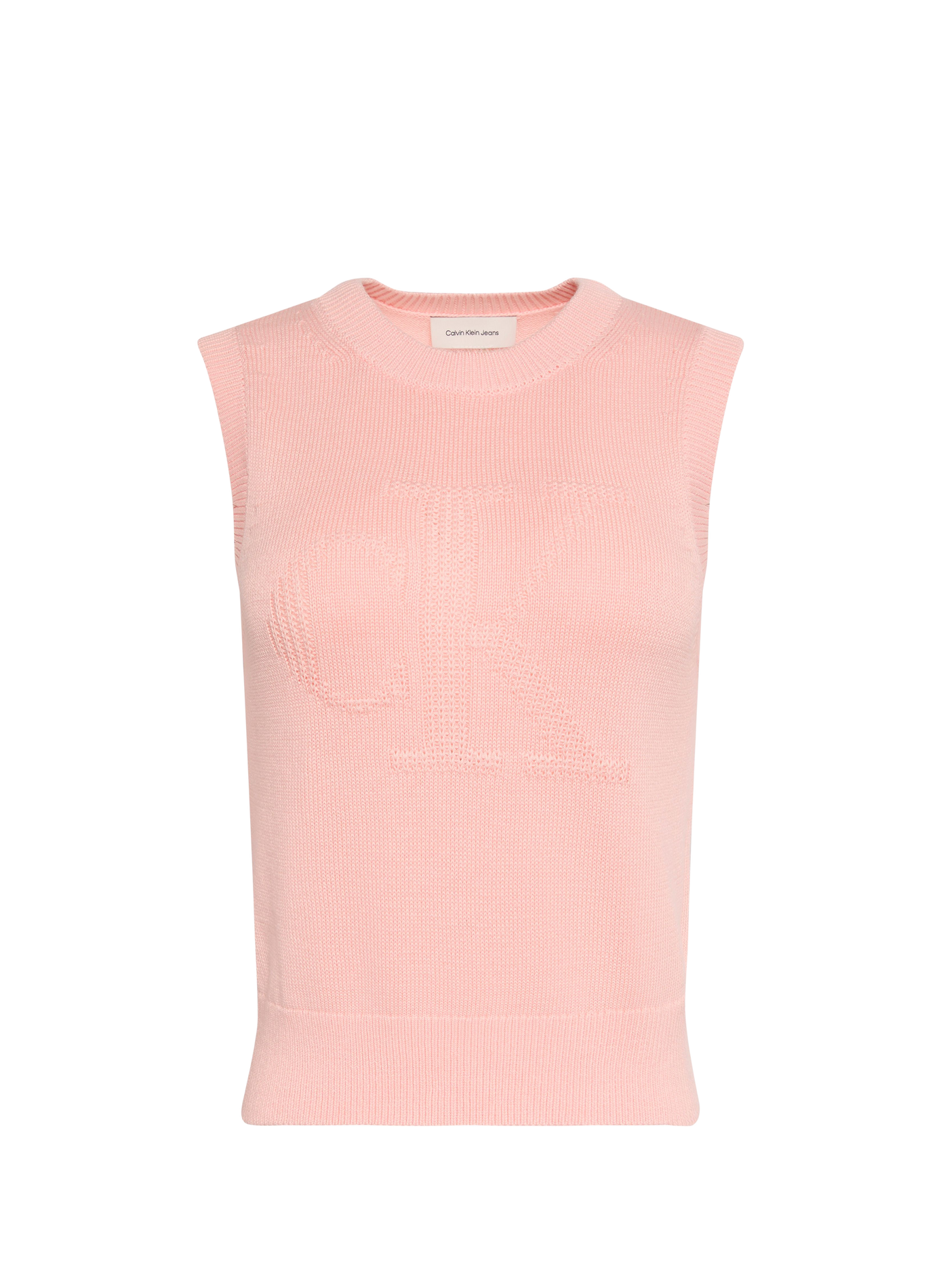 Débardeur en maille en coton CALVIN KLEIN Rose