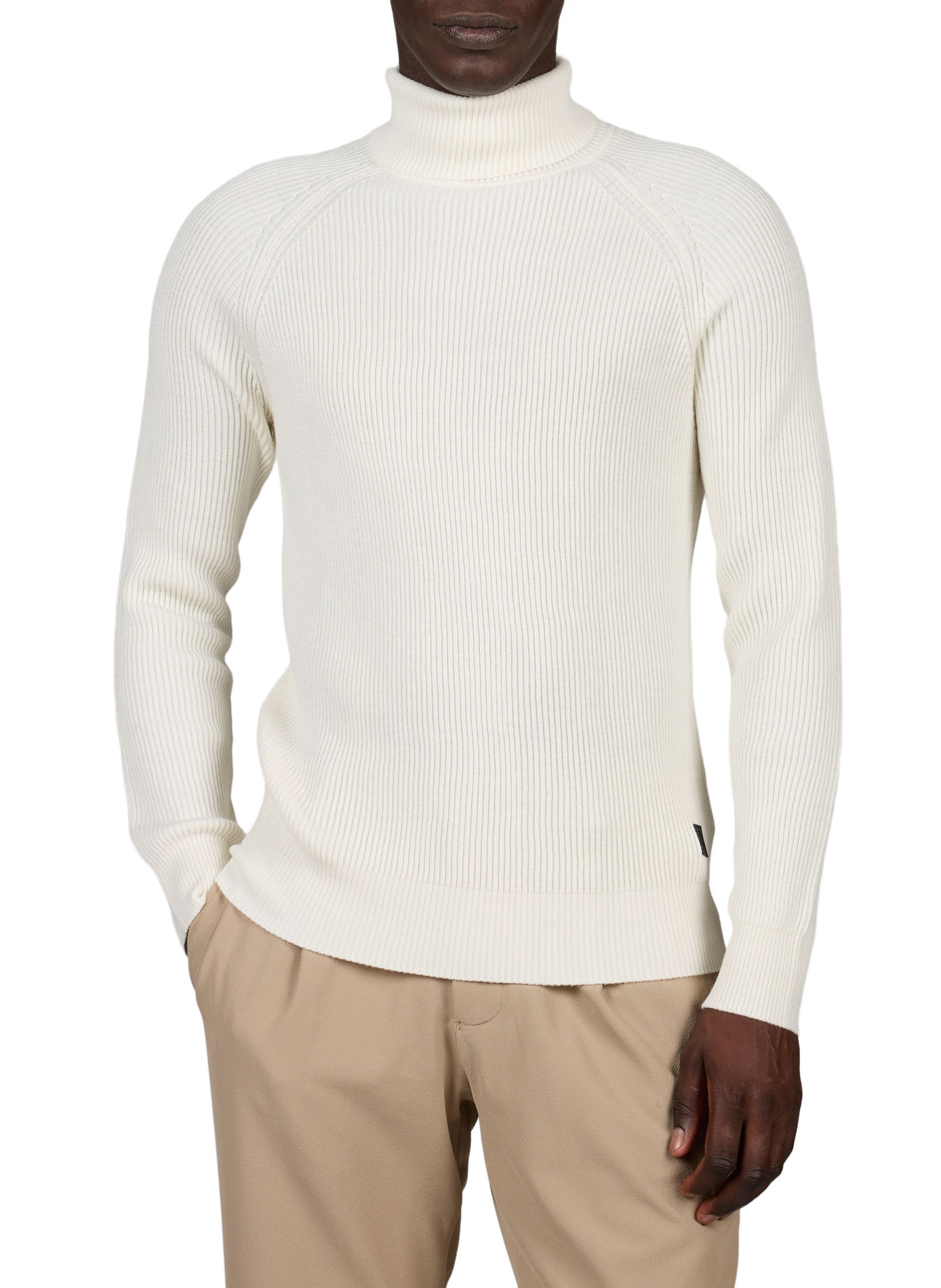 Ribbed wool-blend jumper STRELLSON Beige
