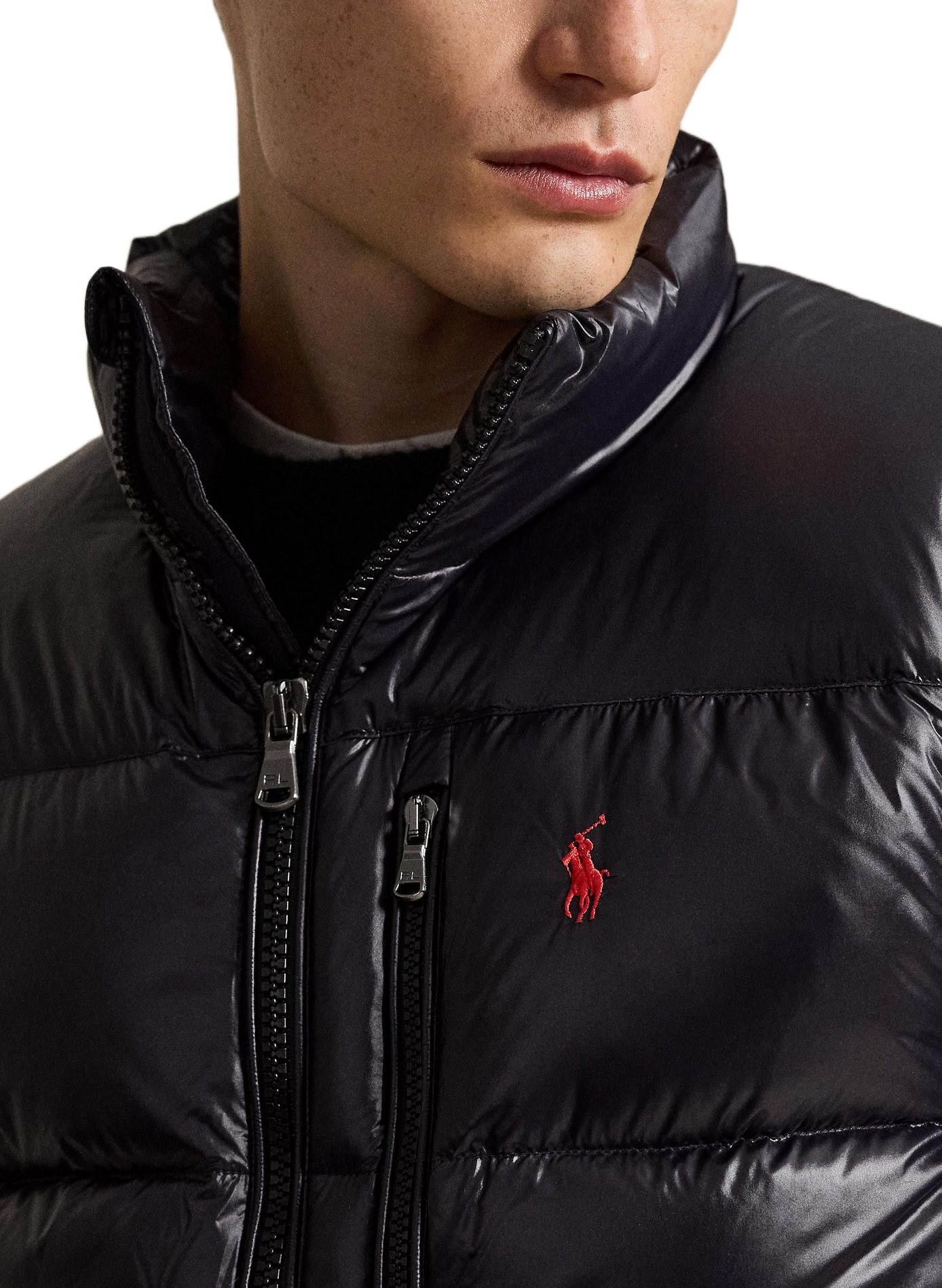 Sleeveless straight down jacket POLO RALPH LAUREN Black