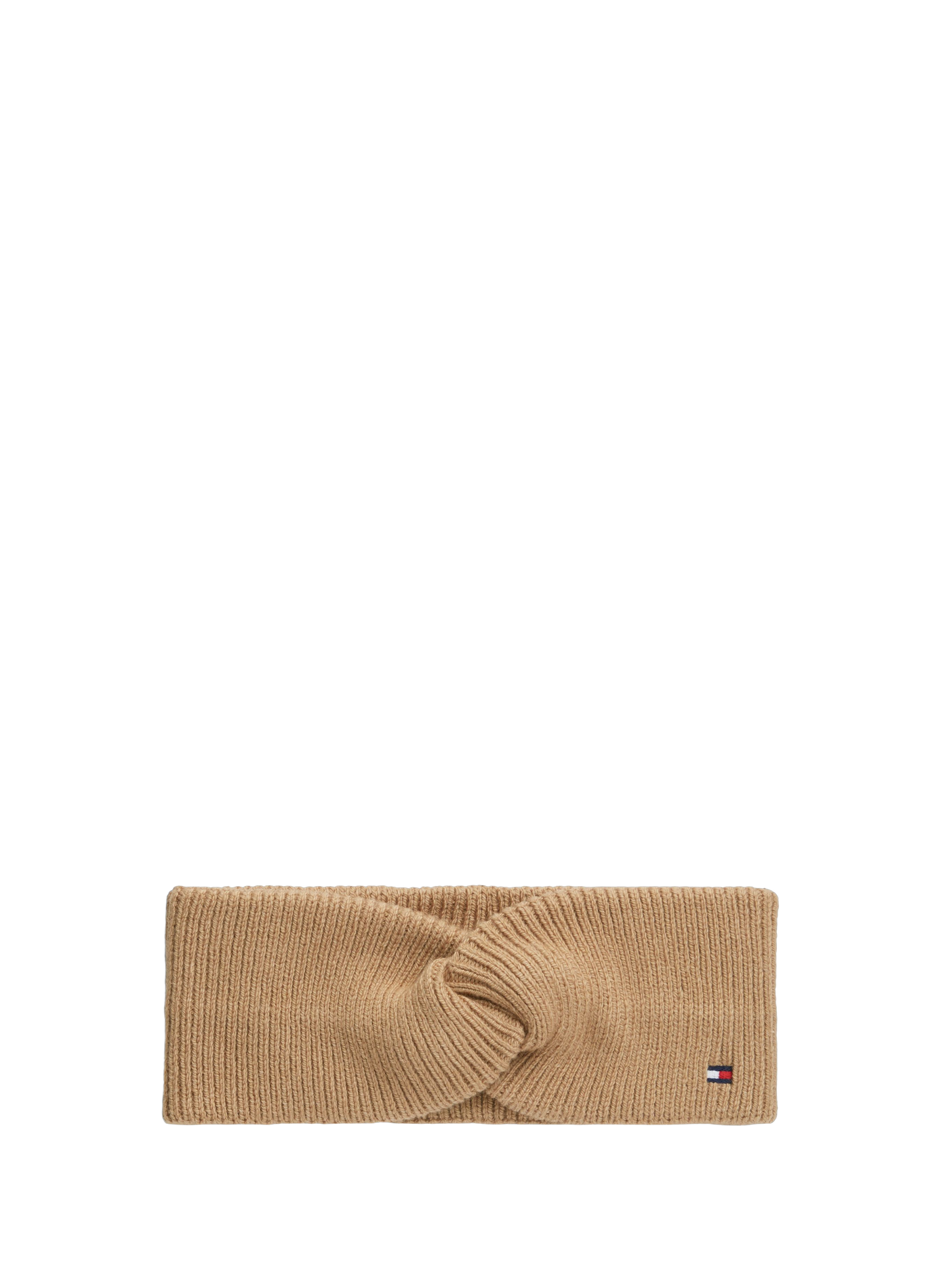 Knitted cotton-blend bandeau TOMMY HILFIGER Beige