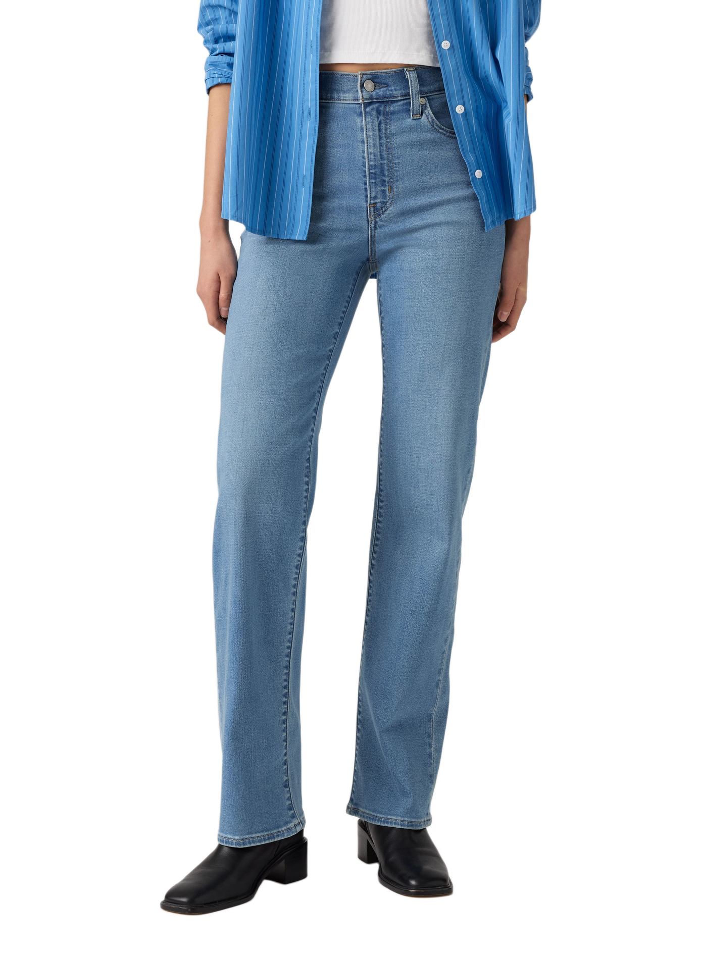 Gerade geschnittene blaue Jeans aus Baumwolle LEVI'S Blau