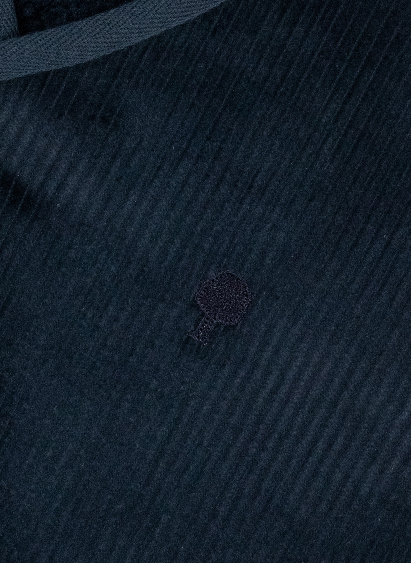 Reversible sleeveless jacket in cotton blend FAGUO Blue