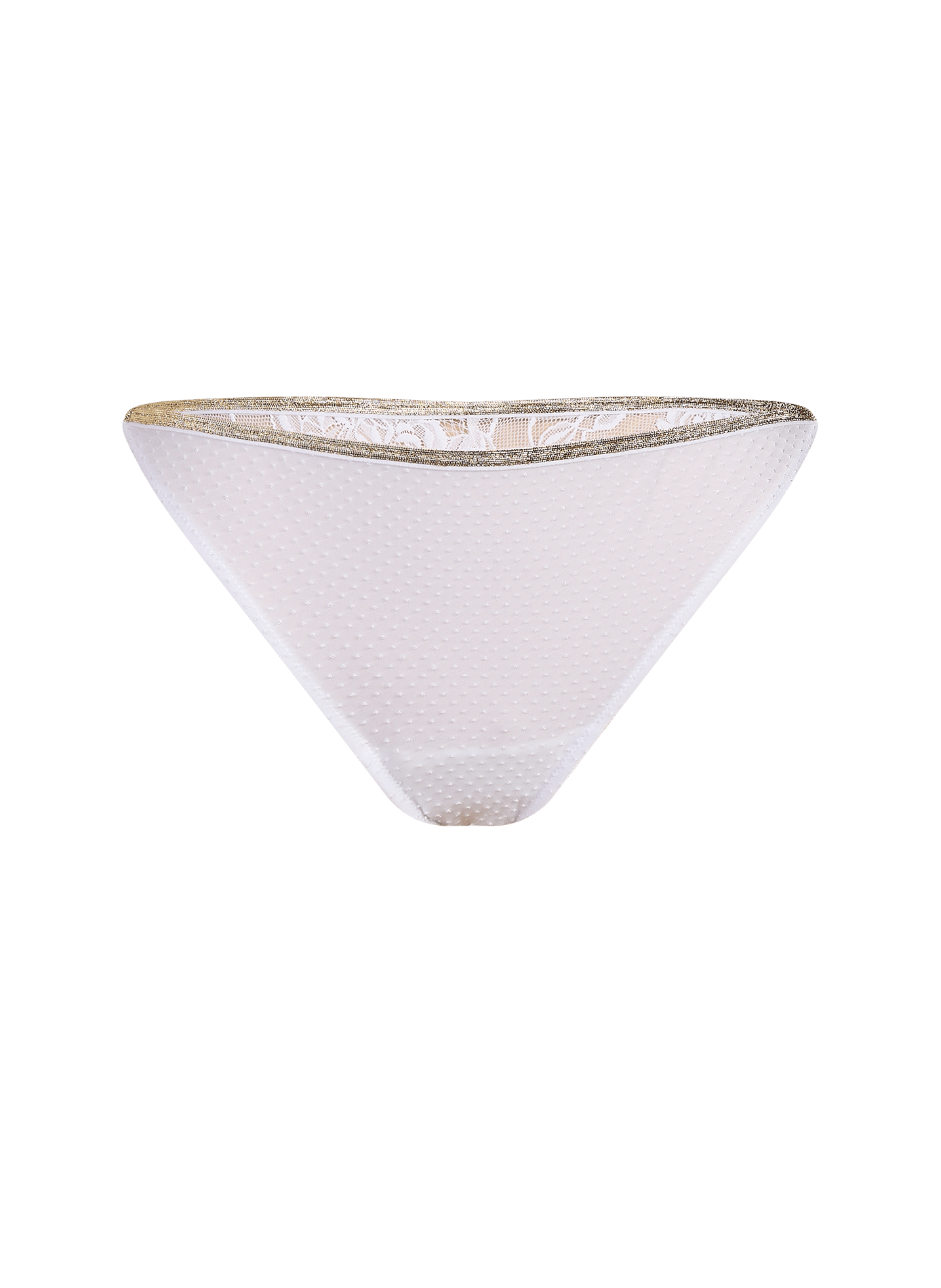 Hoch ausgeschnittenes Höschen mit Muster LA NOUVELLE Beige