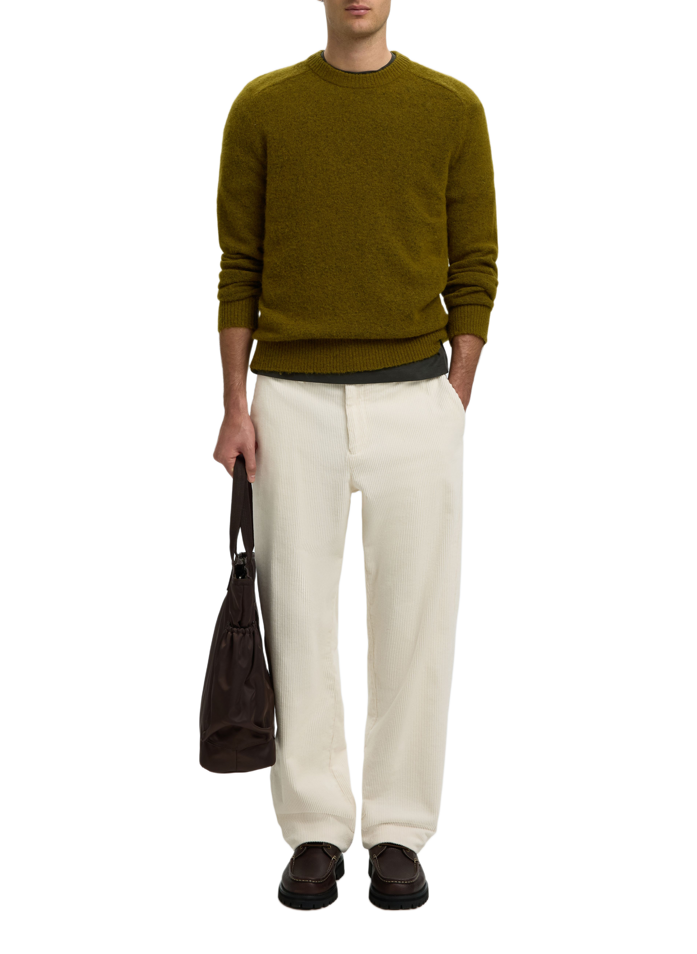 Maglione a maglia SELECTED Verde