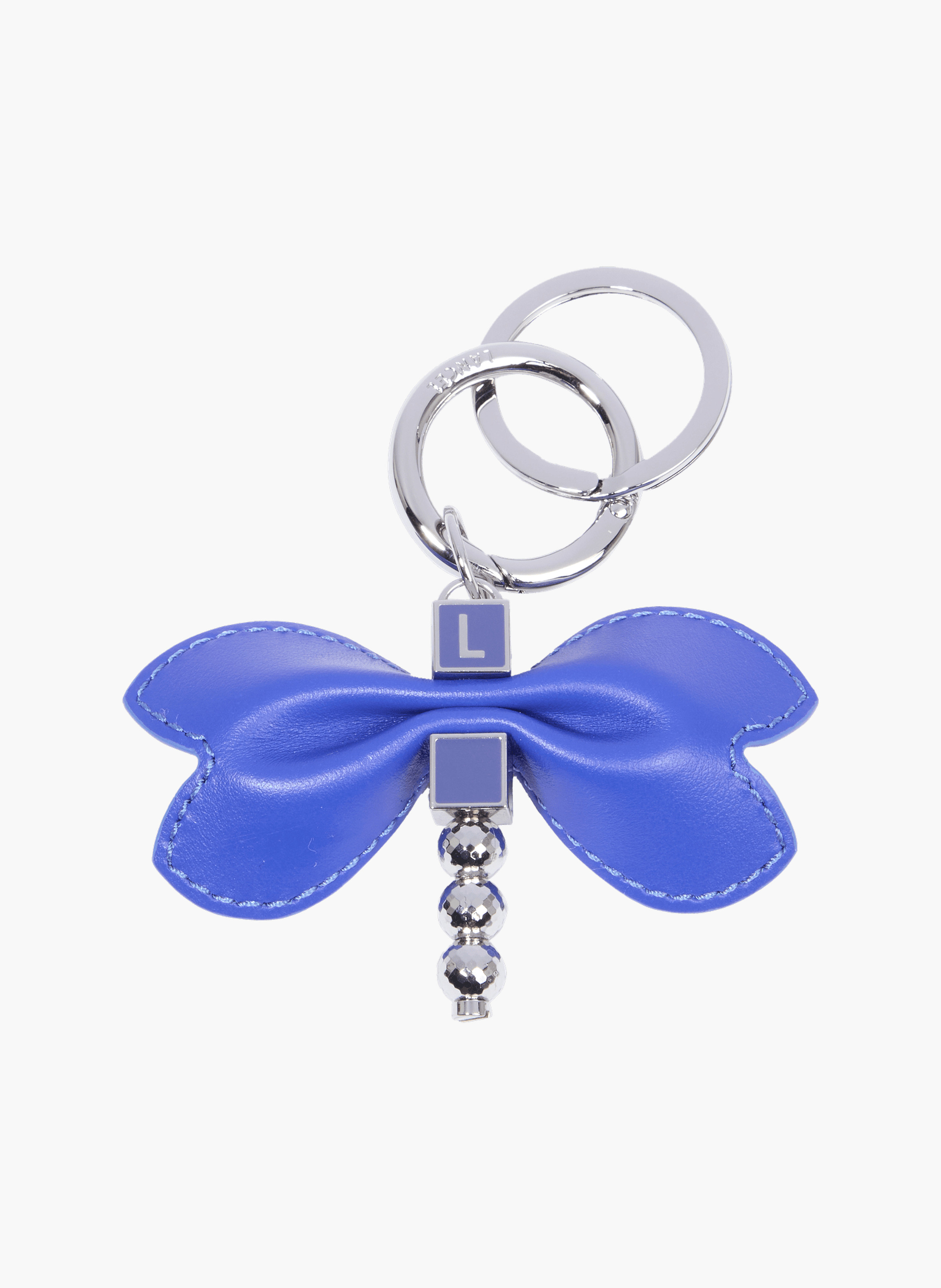 Porte-clés libellule jungle de lancel en métal LANCEL Bleu
