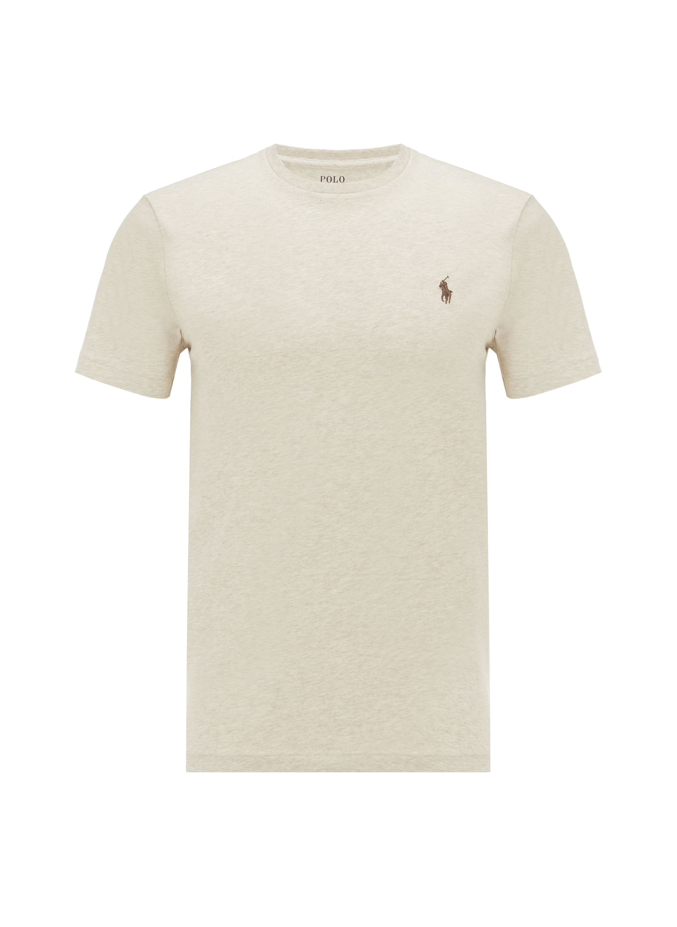 T-shirt slim en coton POLO RALPH LAUREN Gris