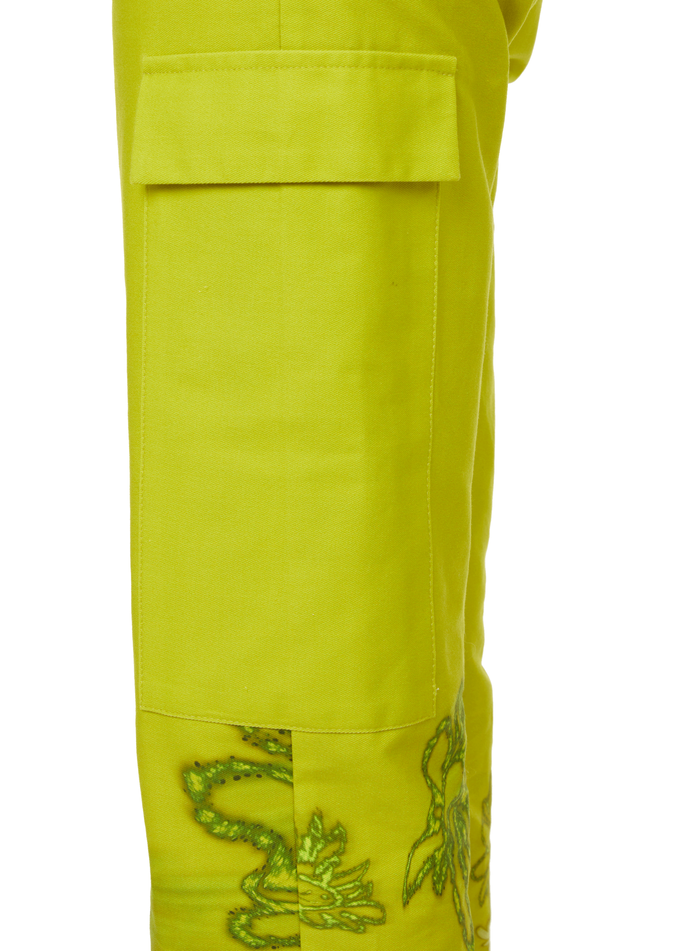 Pantalon cargo à motifs COLLINA STRADA Vert