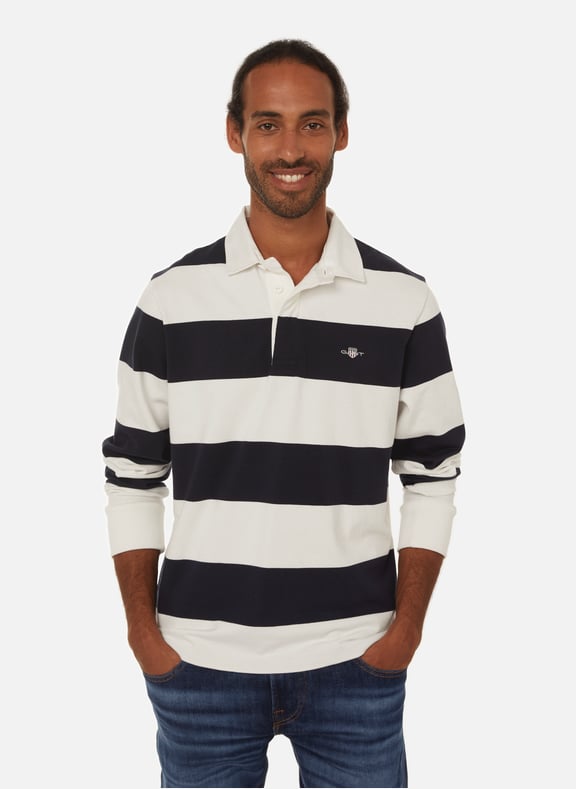 LONG SLEEVED COTTON POLO SHIRT GANT for MEN Printemps