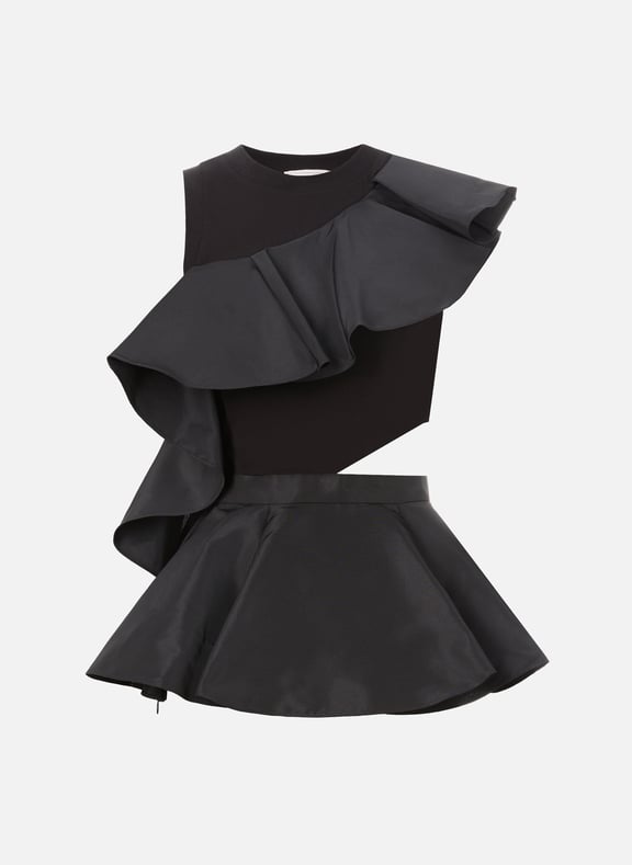 Top à volant avec découpe ALEXANDER MCQUEEN Top à volant avec découpe ALEXANDER MCQUEEN