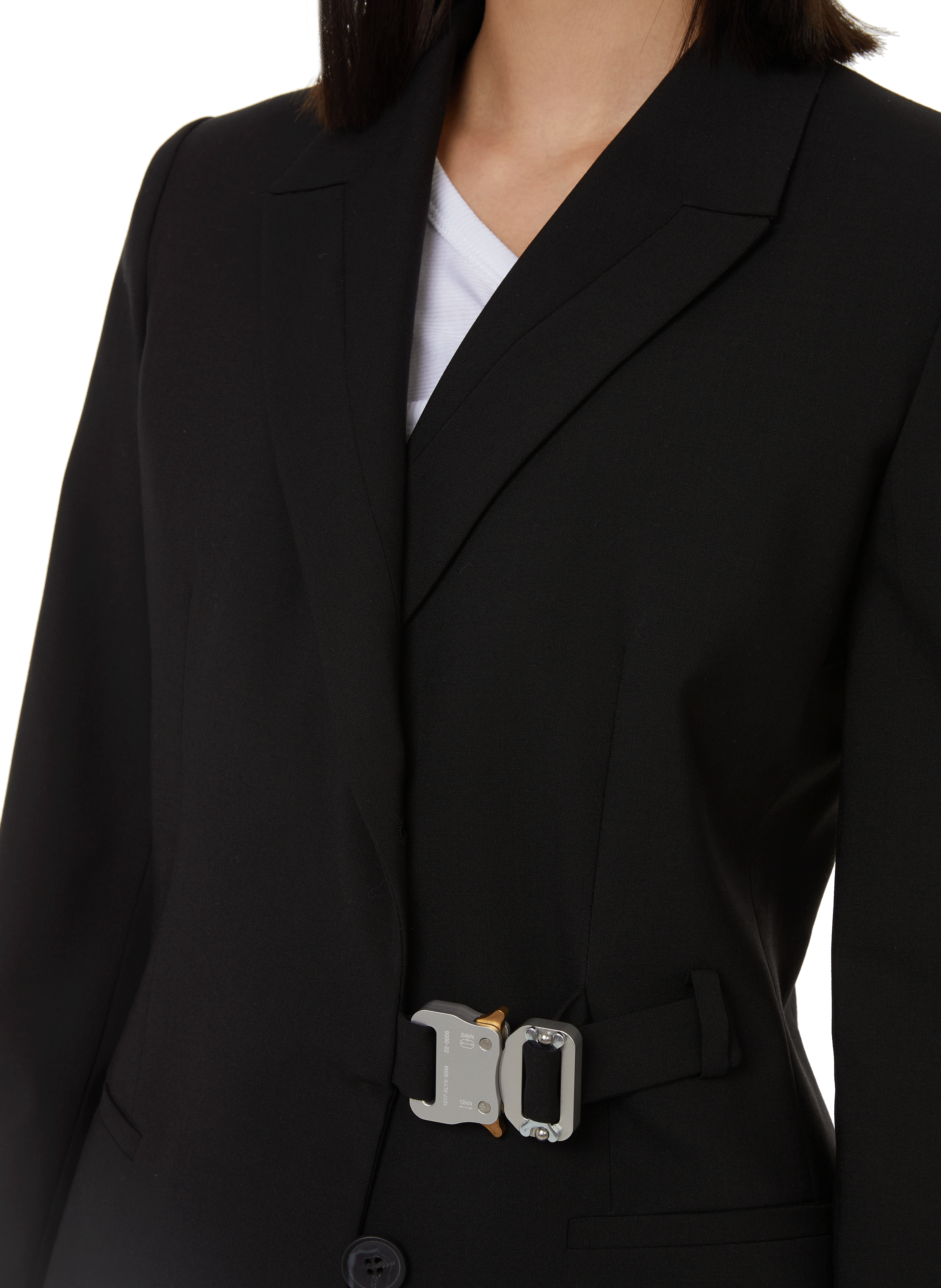 Blazer à épaulettes en laine 1017 ALYX 9SM Noir