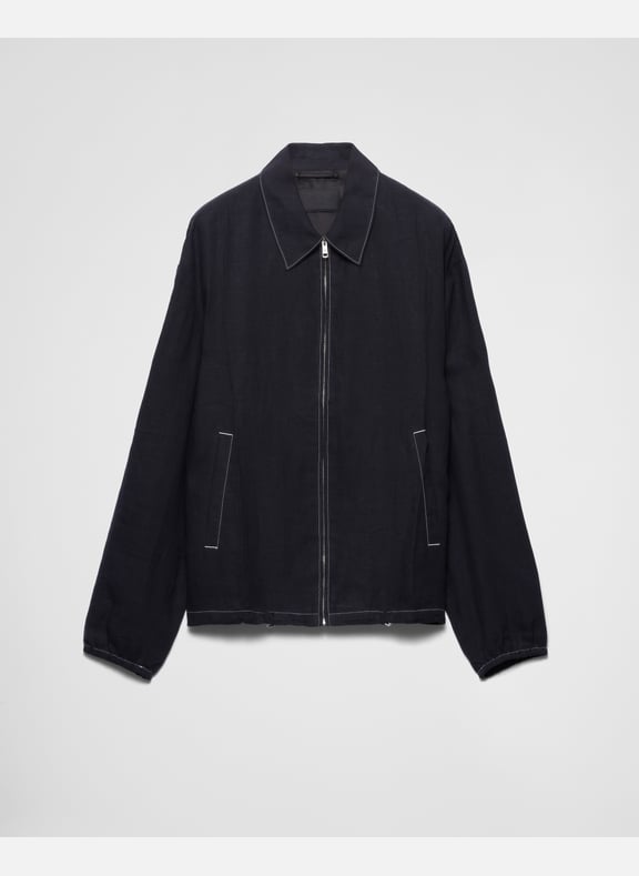 Blouson en coton Noir by PRADA PRADA Blouson en coton Noir
