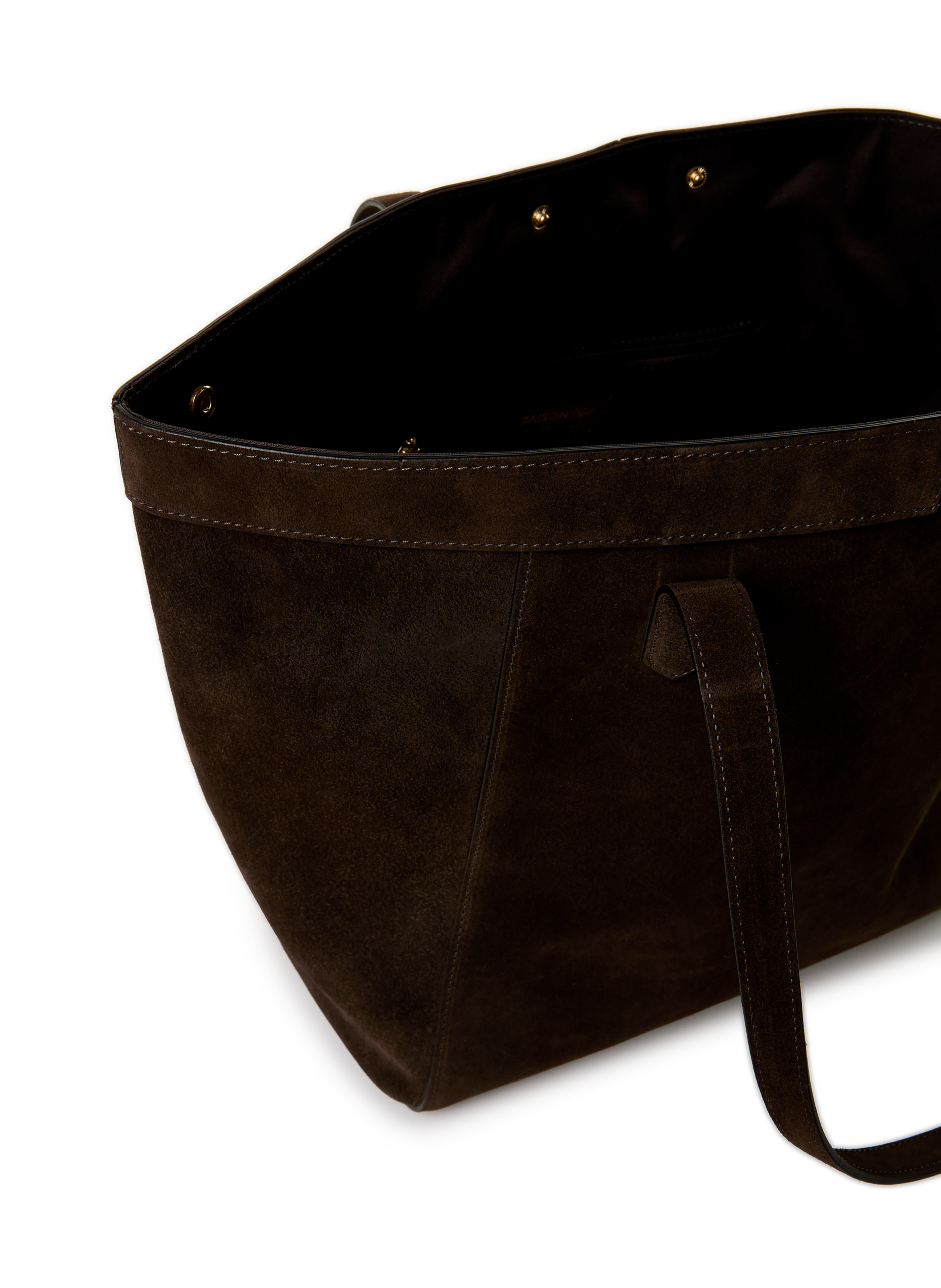 Sac cabas Enzo en cuir SAISON 1865 Marron