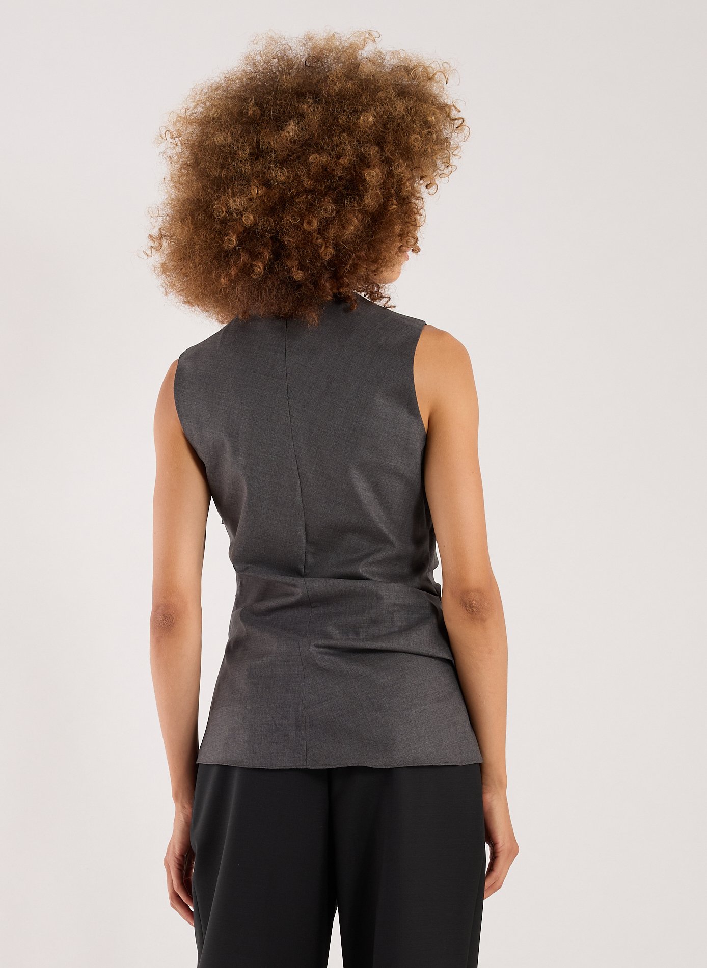 Top drapé ROHE FRAMES Gris