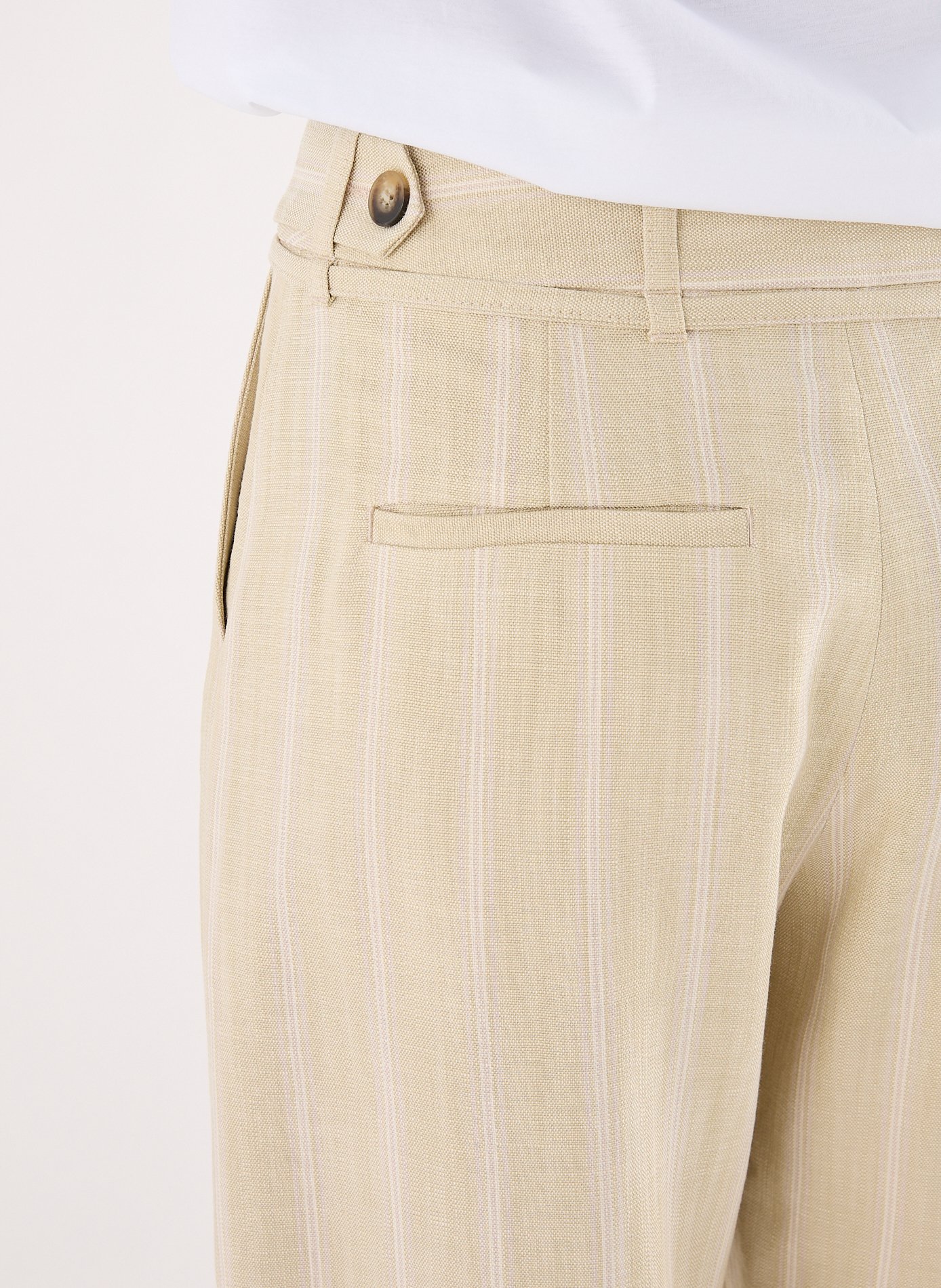 Pantalon rayé Saluza SAMSOE SAMSOE Beige
