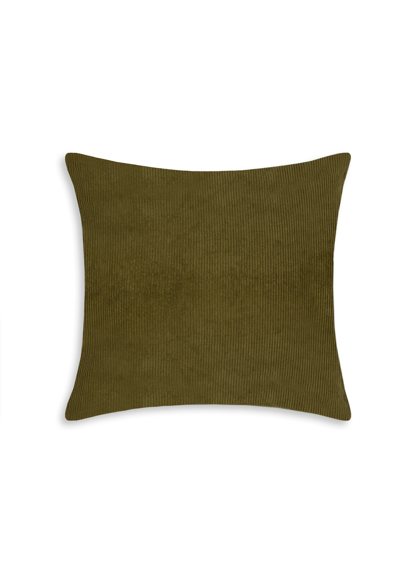 Corduroy Velvet Cushion Cover AU PRINTEMPS PARIS Green