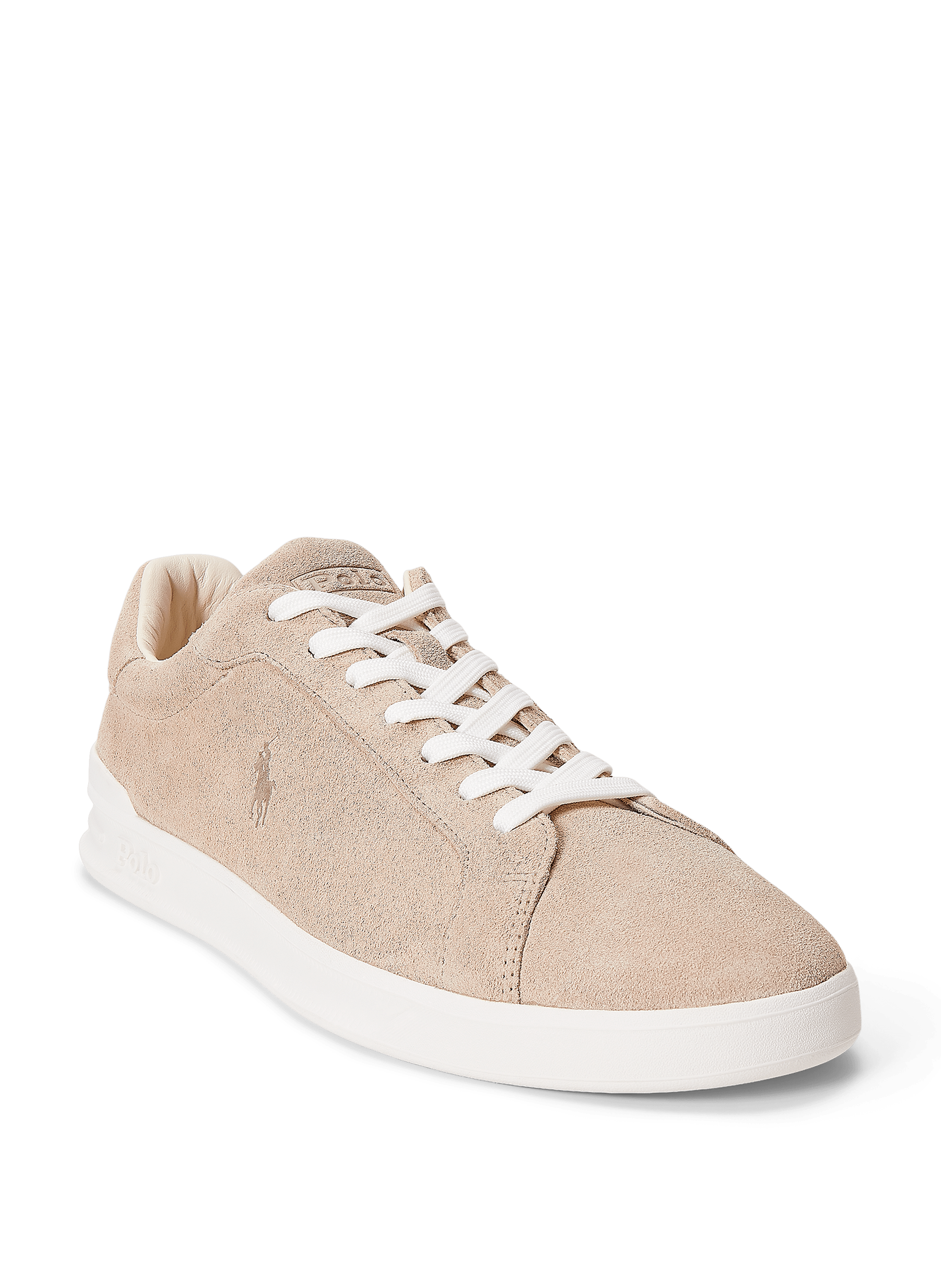 Suede and Leather Mixed Material Sneakers POLO RALPH LAUREN Beige