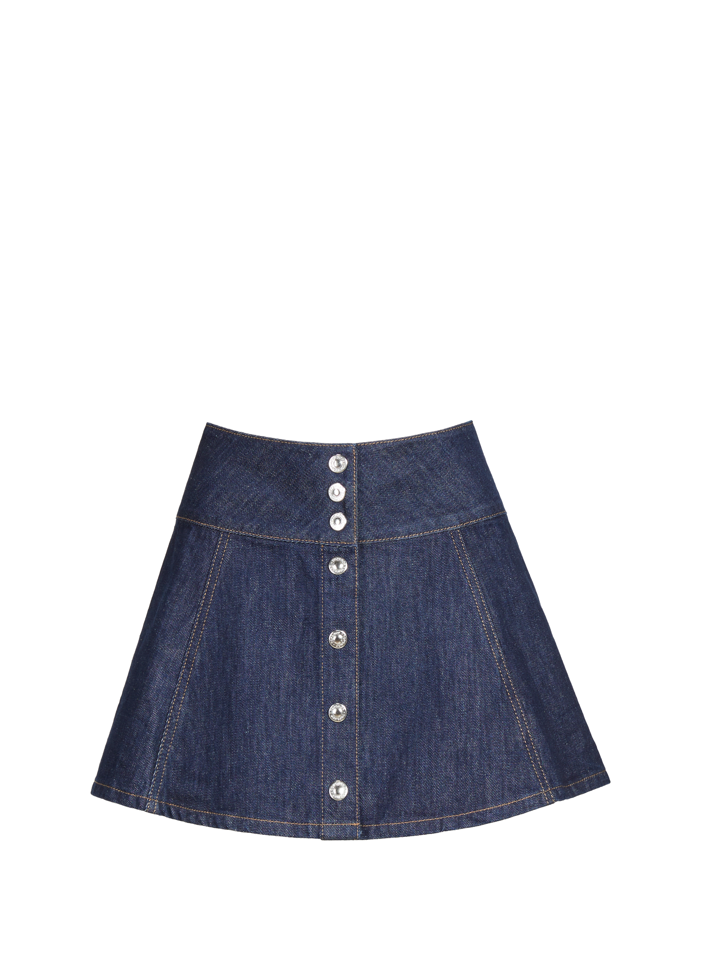 TOPSHOP Jupe courte en jean Bleu