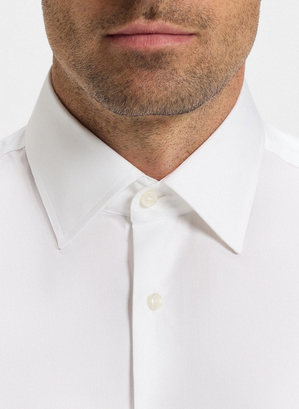 Chemise col classique regular-fit en coton BOSS Blanc