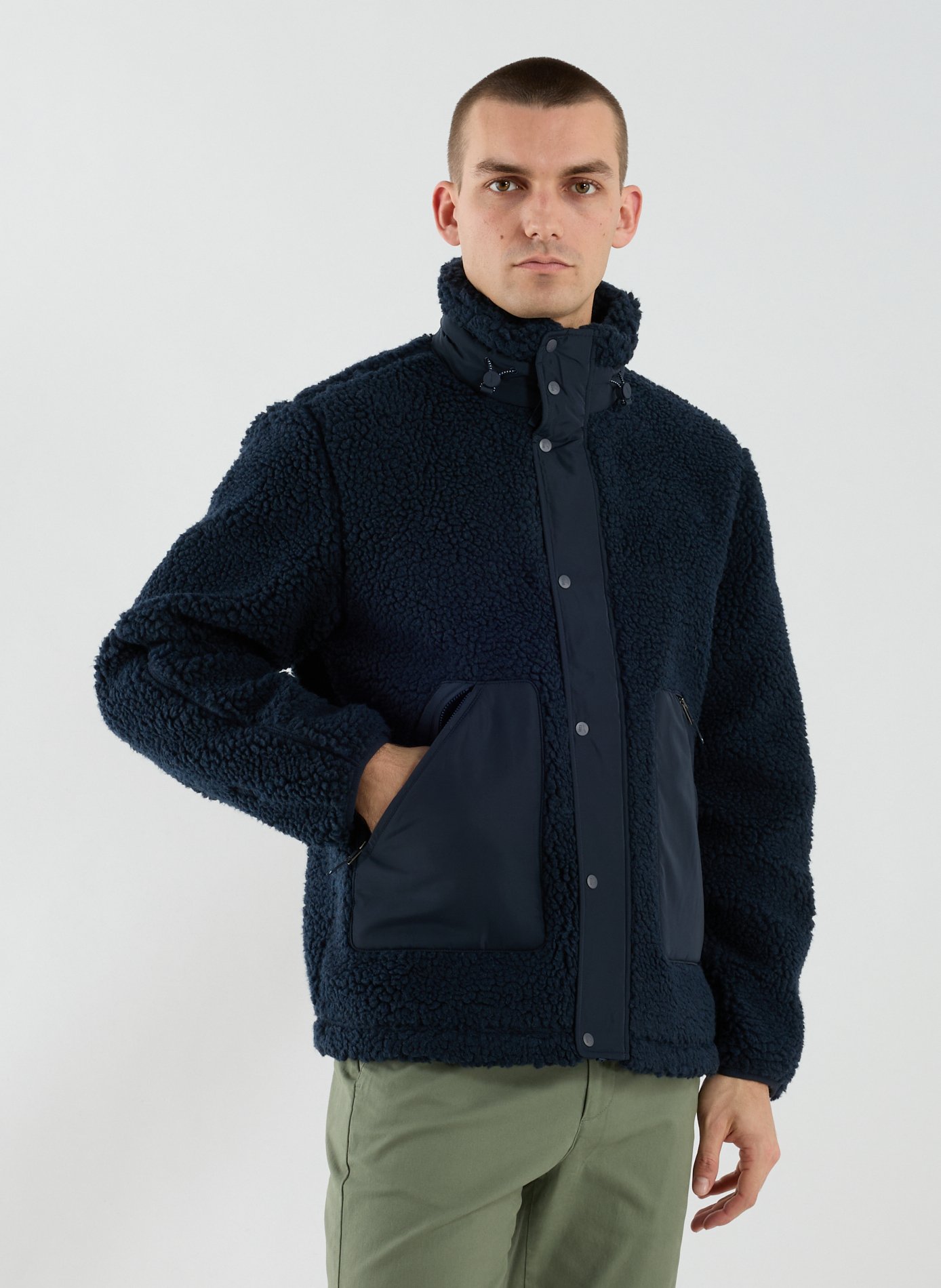 Polaire coupe-vent droite  AIGLE Bleu