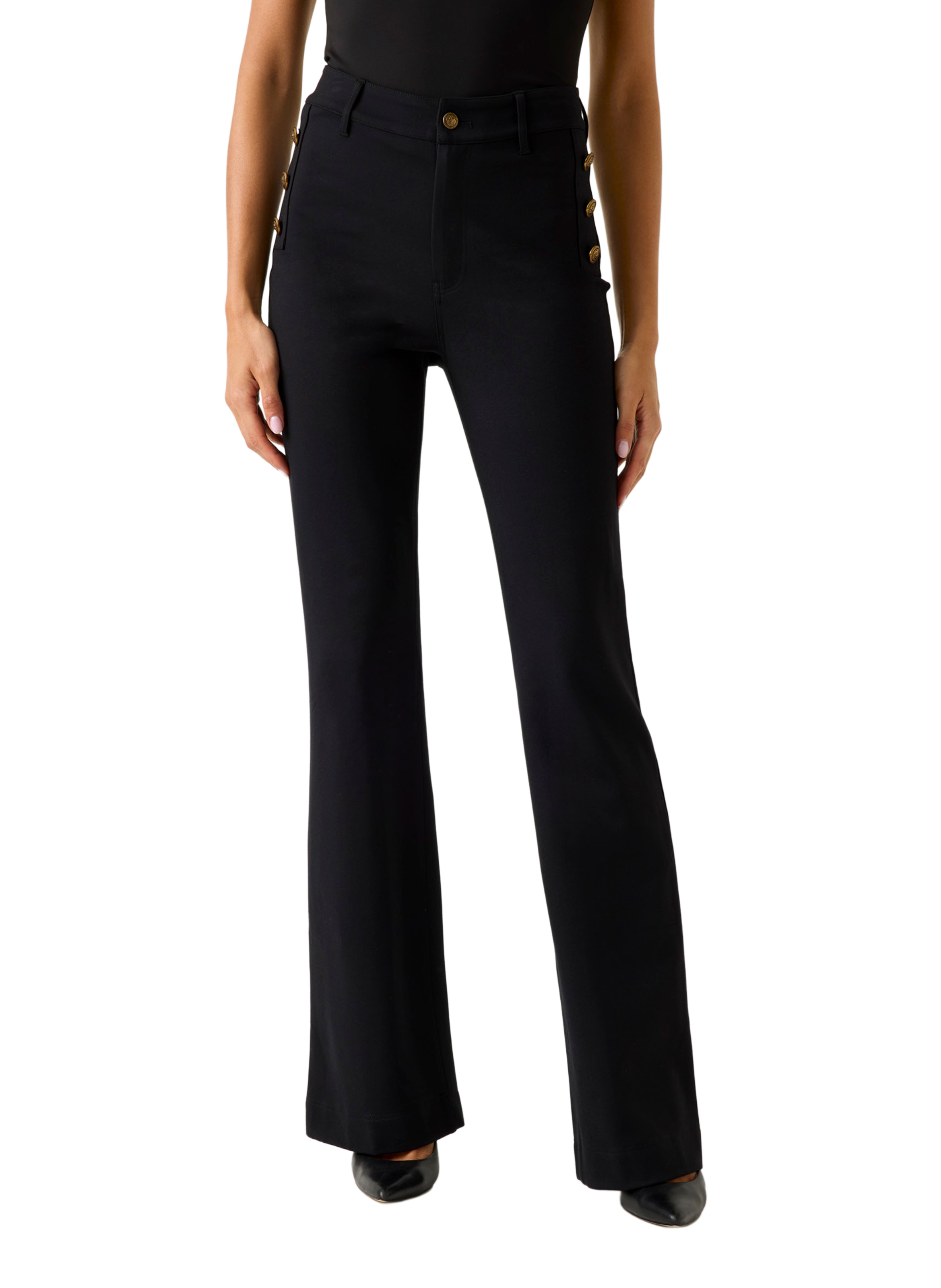 Pantalon bootcut GUESS Noir